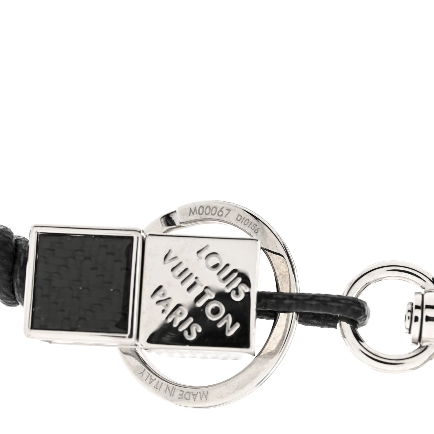 Louis Vuitton Palladium Damier Graphite Dice Bag Charm Key Holder 3 of 3