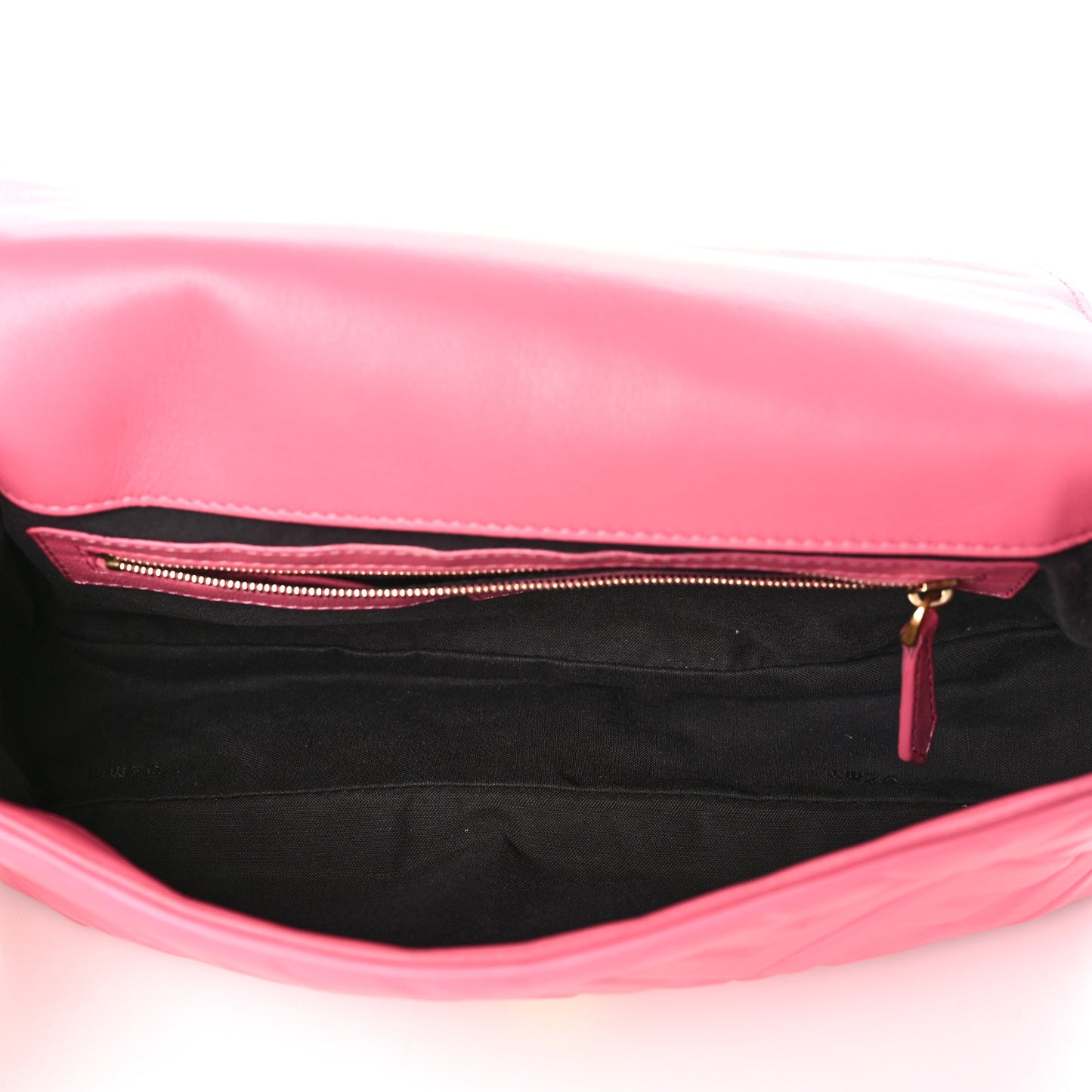 Nappa FF 1974 Embossed Baguette Rosa Fluo