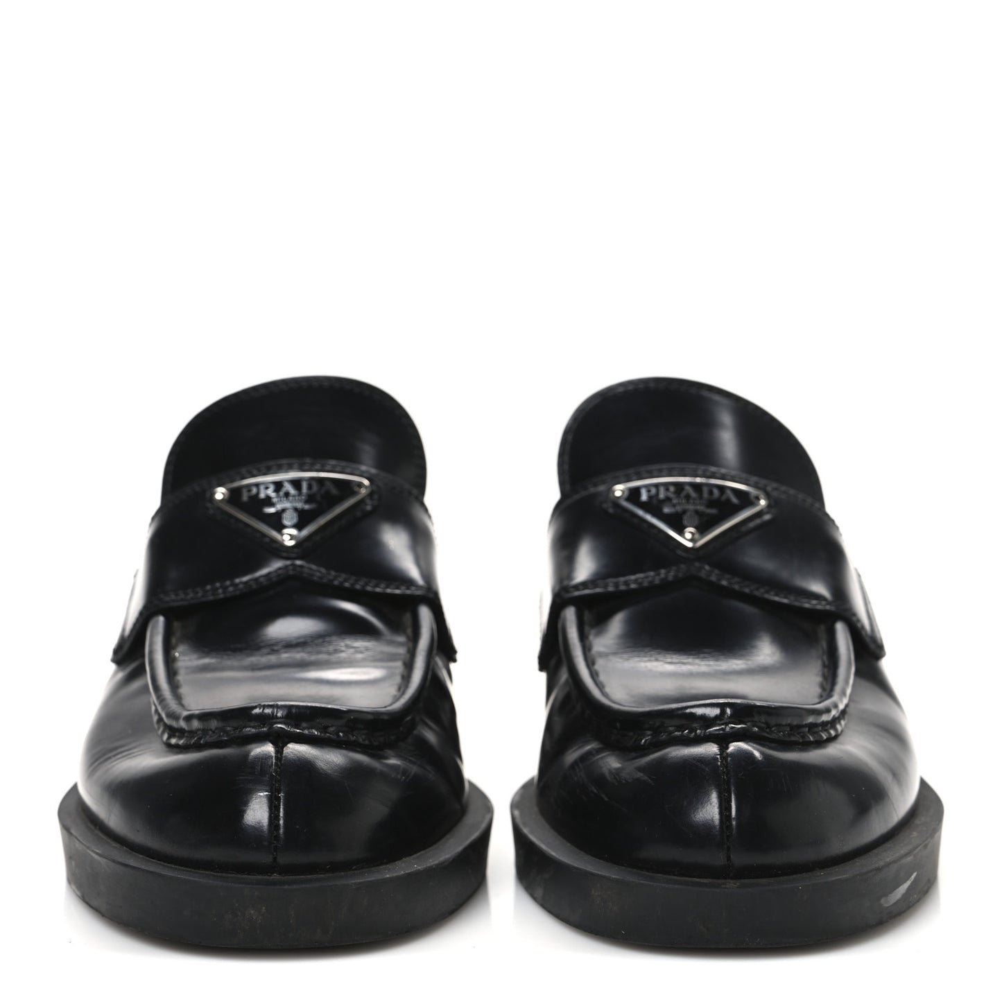 Spazzolato Triangle 40mm Loafer Mules 37.5 Black