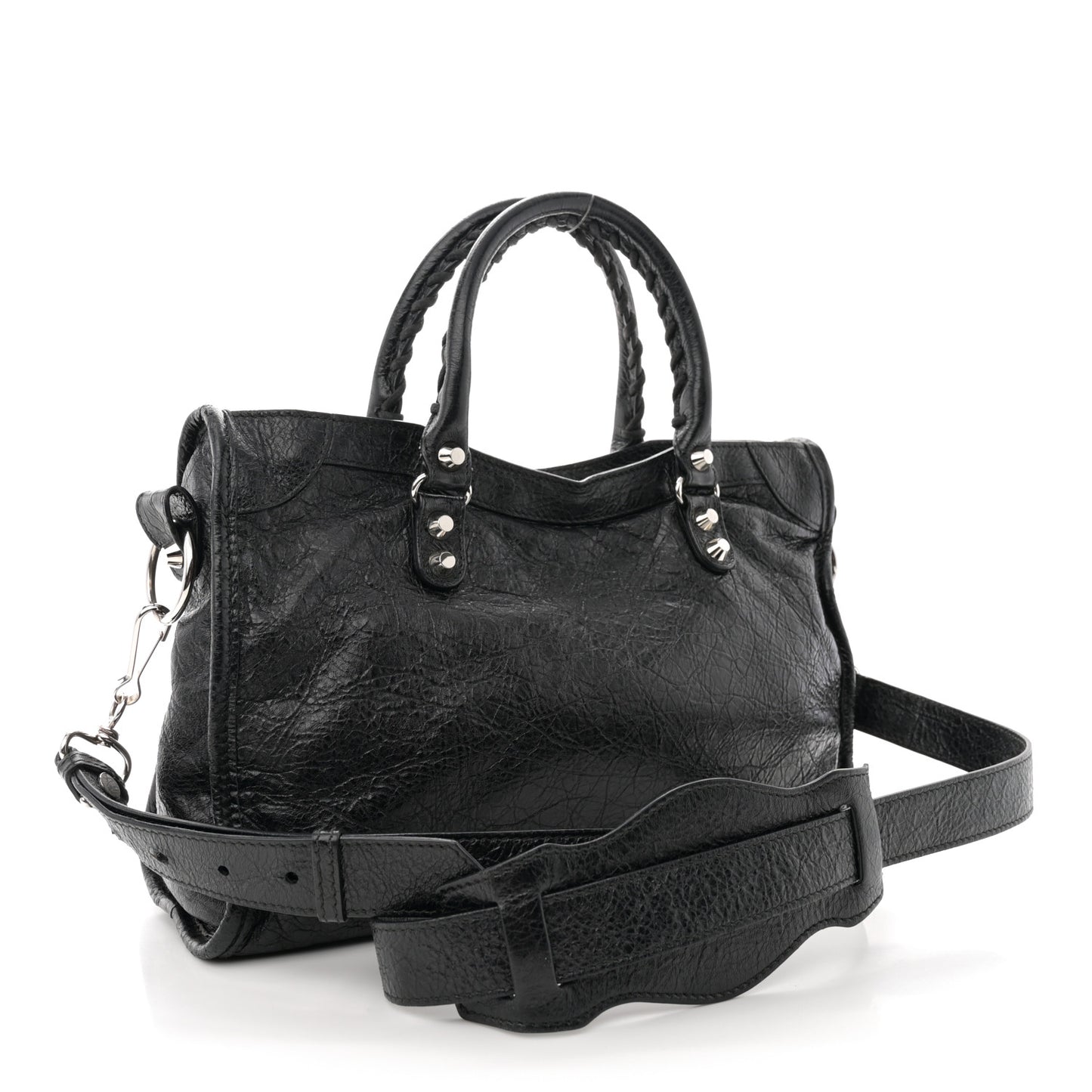 Agneau Classic Silver Hardware S City Black