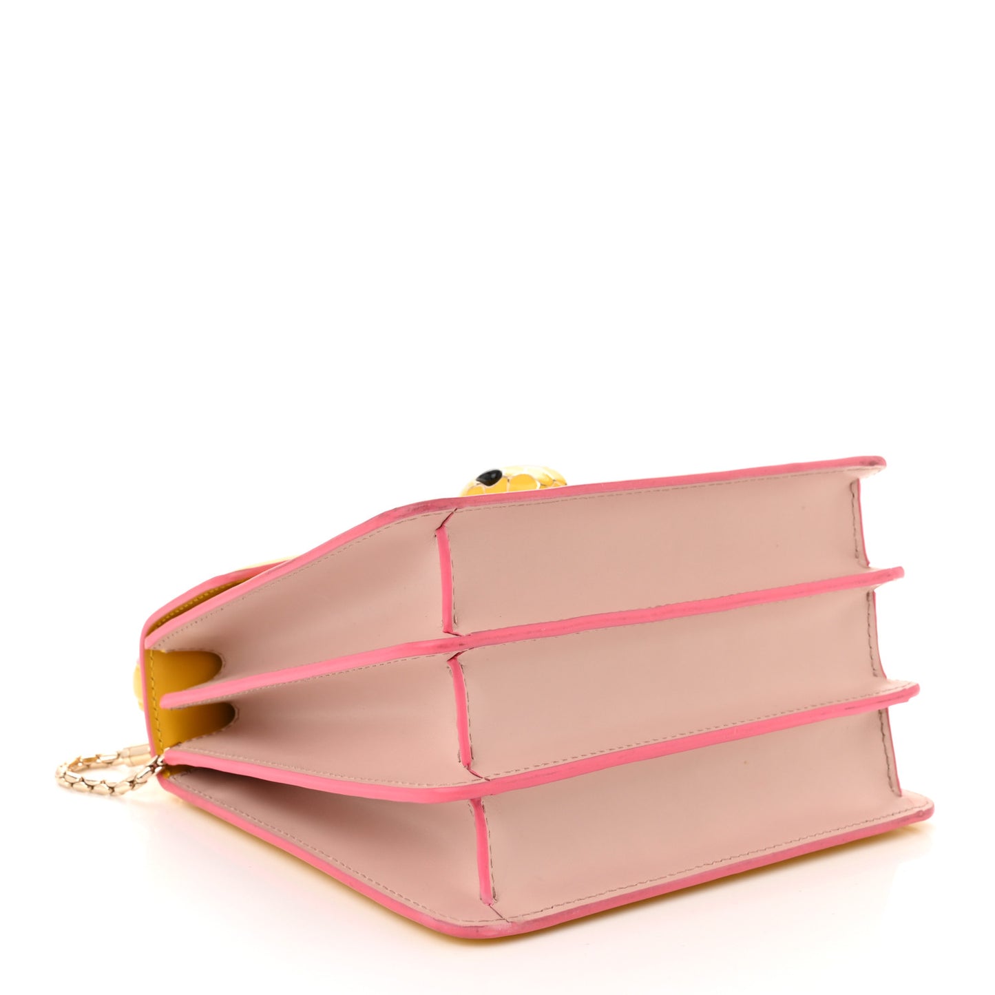 Calfskin Serpenti Forever Top Handle Yellow