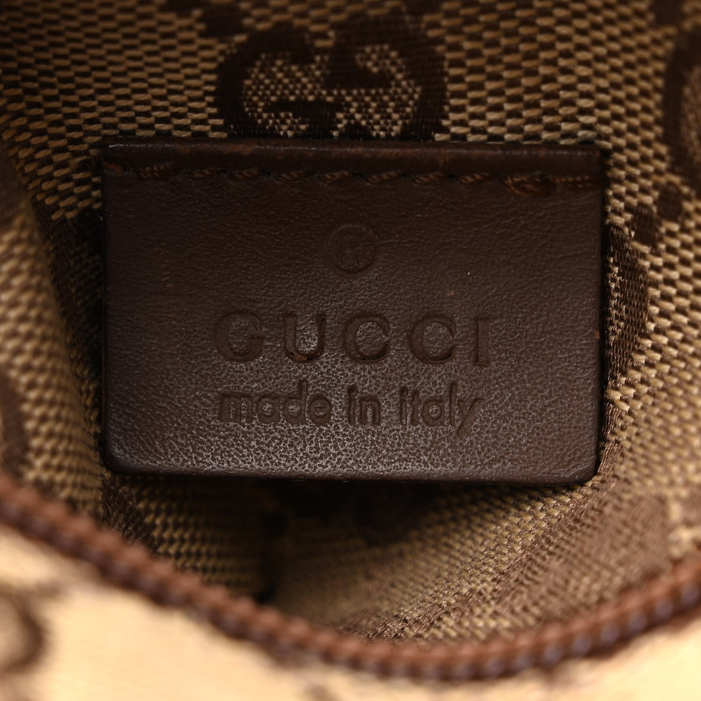 GG Monogram Web Double Pocket Belt Bag Ebony