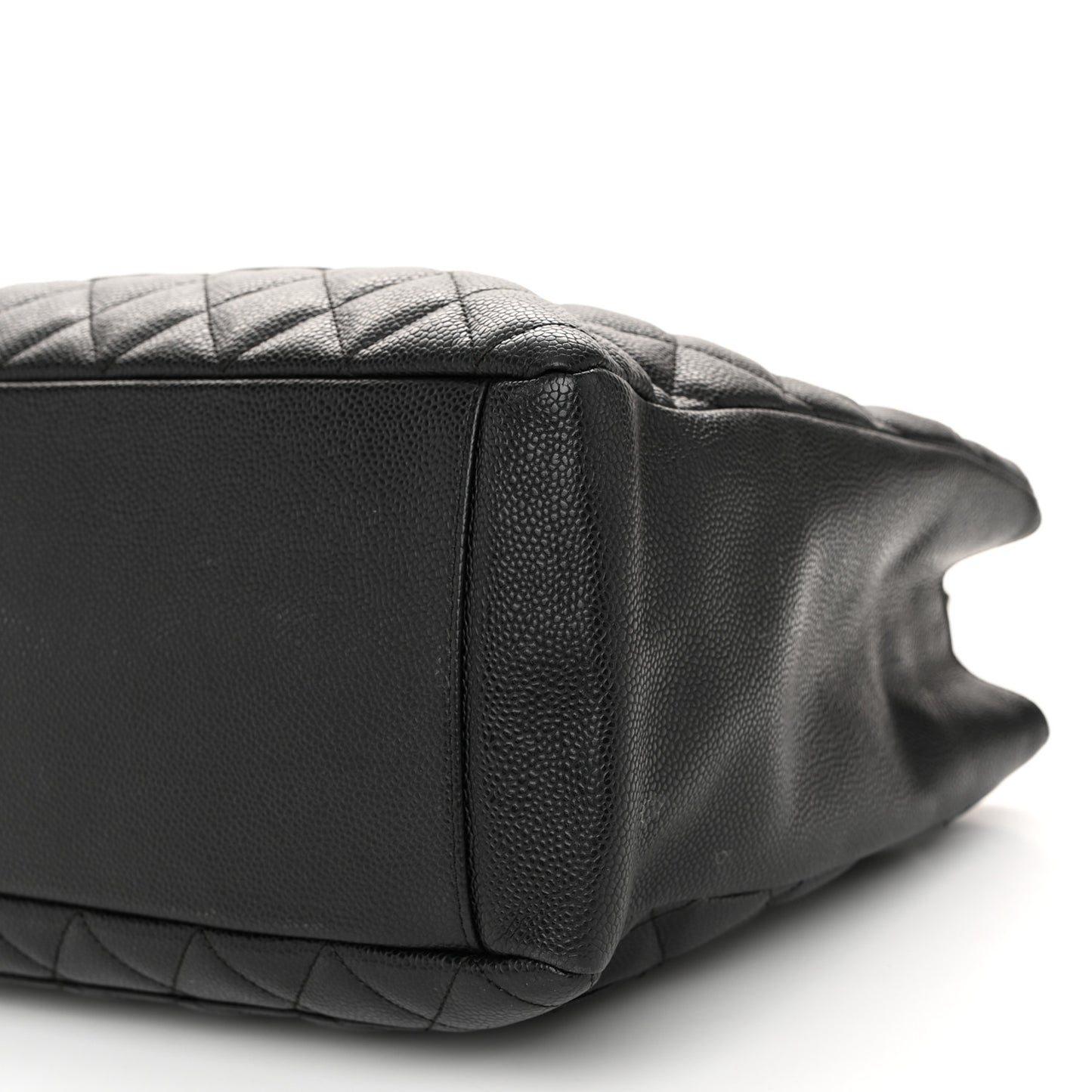 Caviar Quilted Grand Shopping Tote GST Black