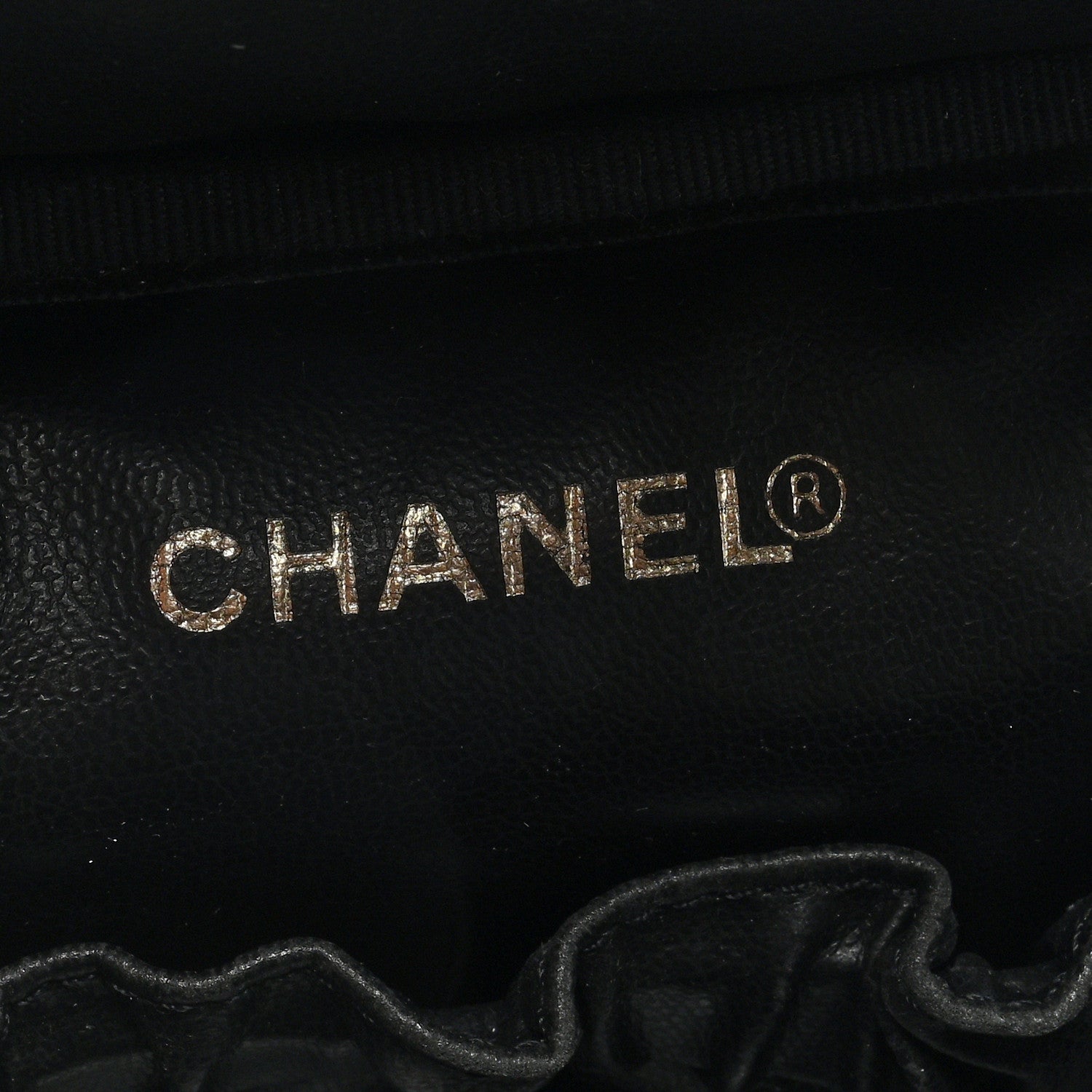 Chanel Caviar Cosmetic Vanity Bag Black 6 of 7