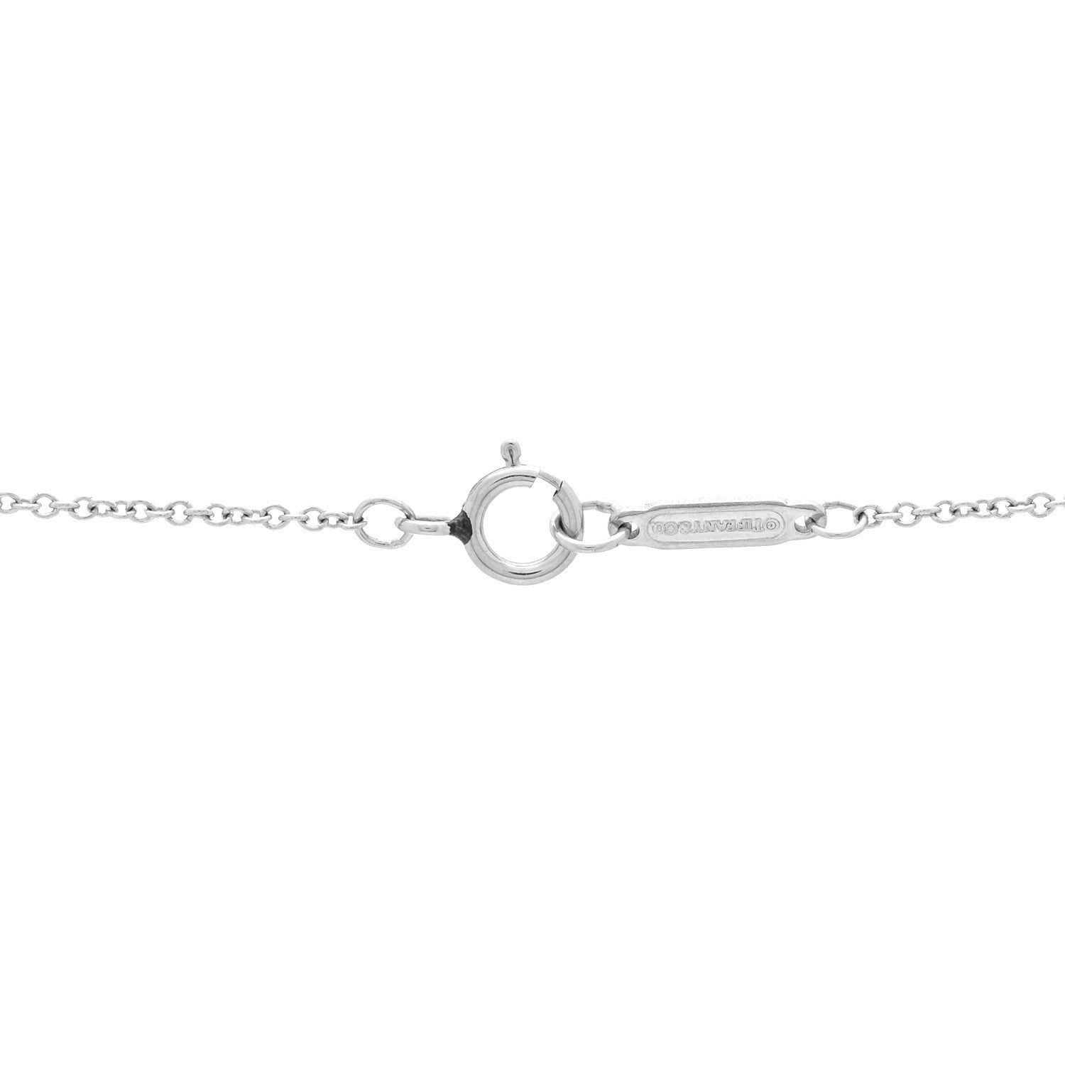 Tiffany Platinum Diamond Star Key Pendant Necklace 4 of 5