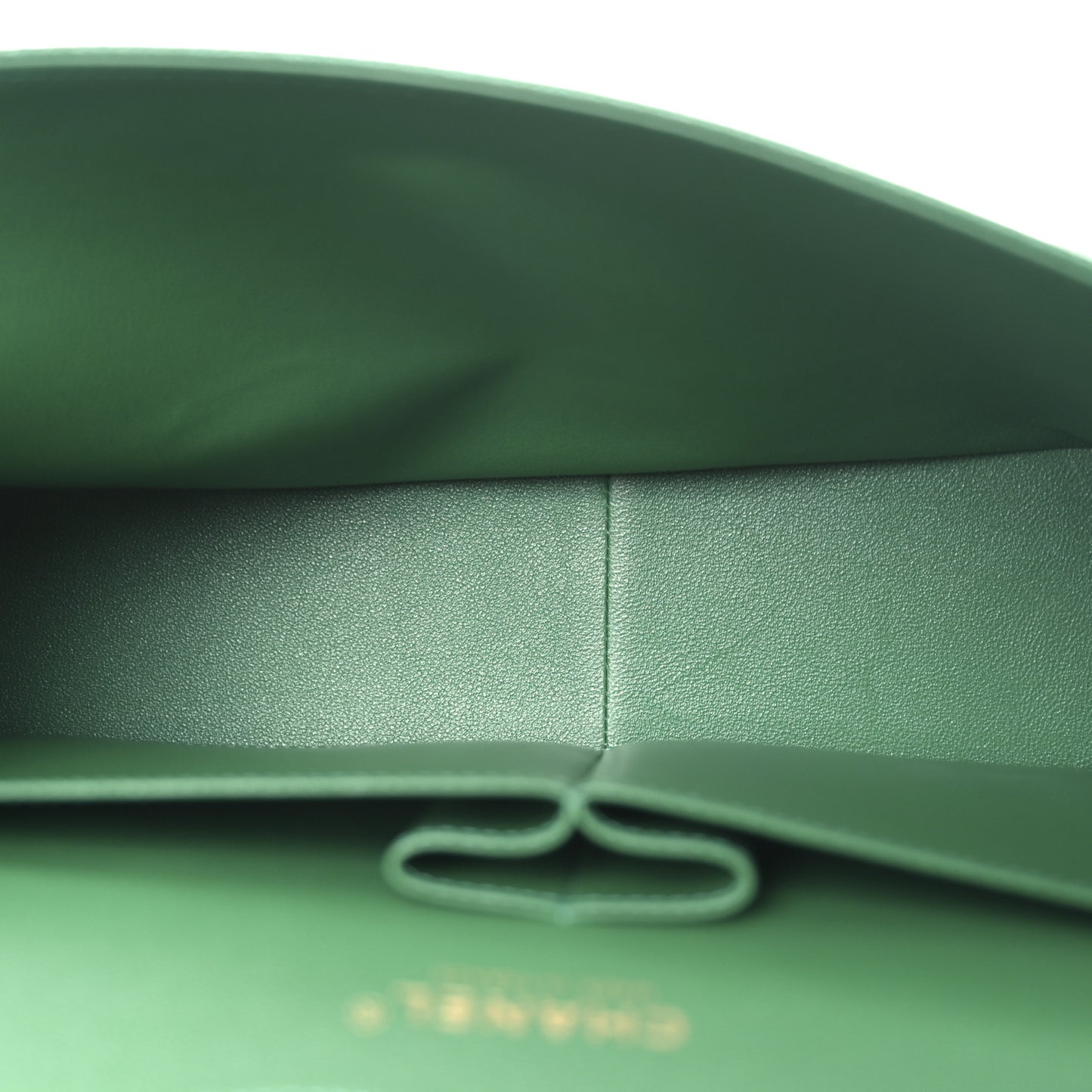 Metallic Caviar Quilted Jumbo Double Flap Green
