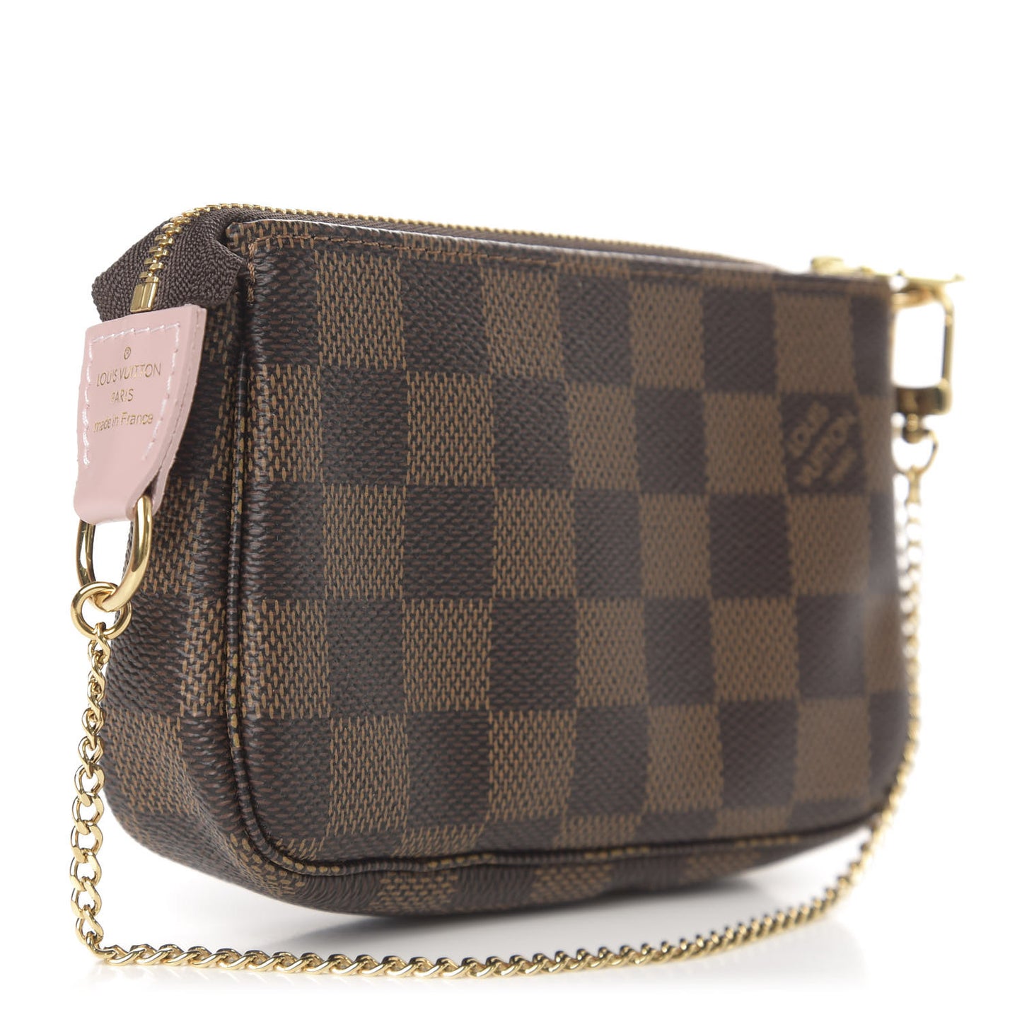 Damier Ebene 2020 Christmas Animation Big Wheel Mini Pochette Accessories Rose Ballerine