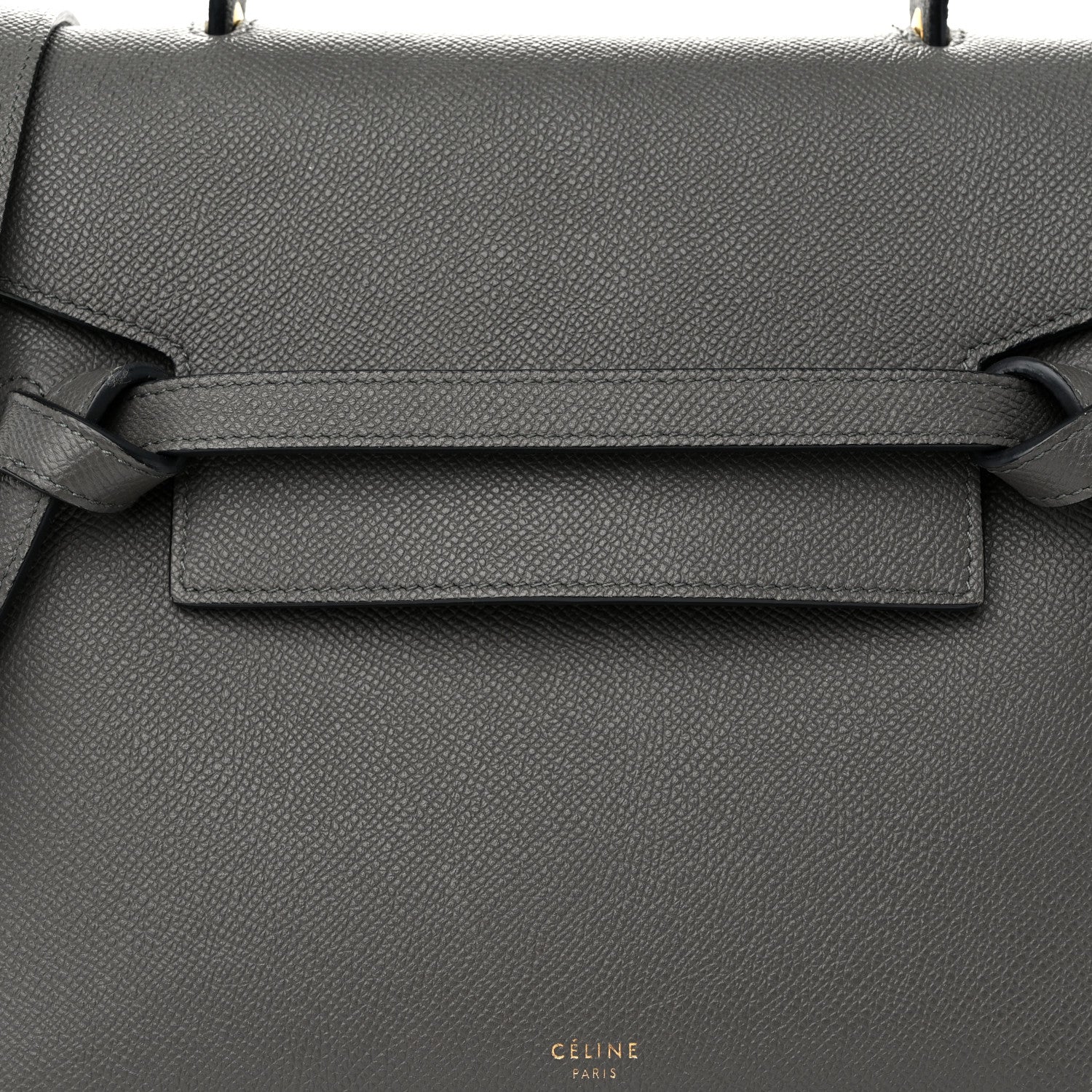 Celine Grained Calfskin Micro Belt Bag Grey 8 of 11