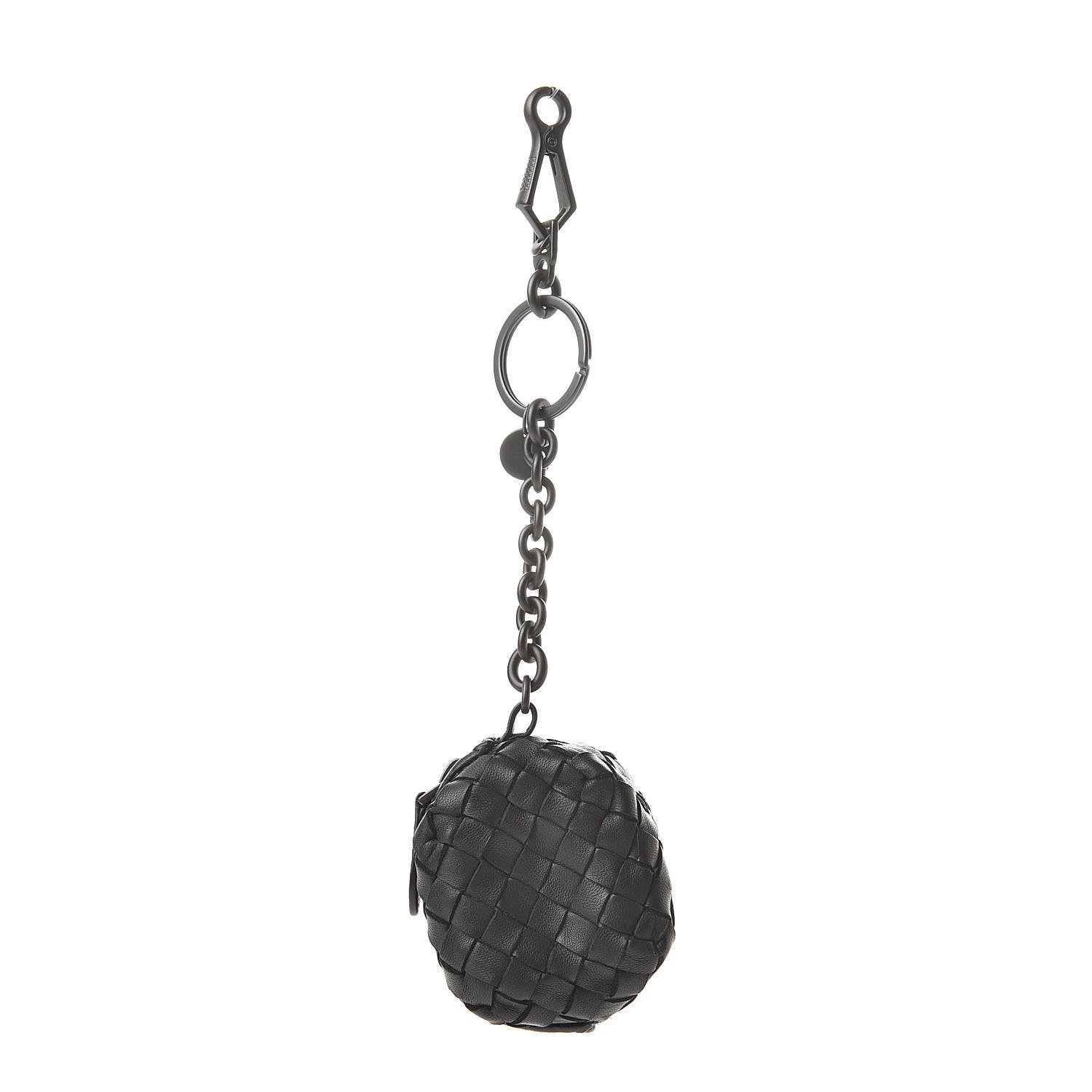 Bottega Veneta Nappa Intrecciato Coin Pouch Key Ring Tourmaline 1 of 5