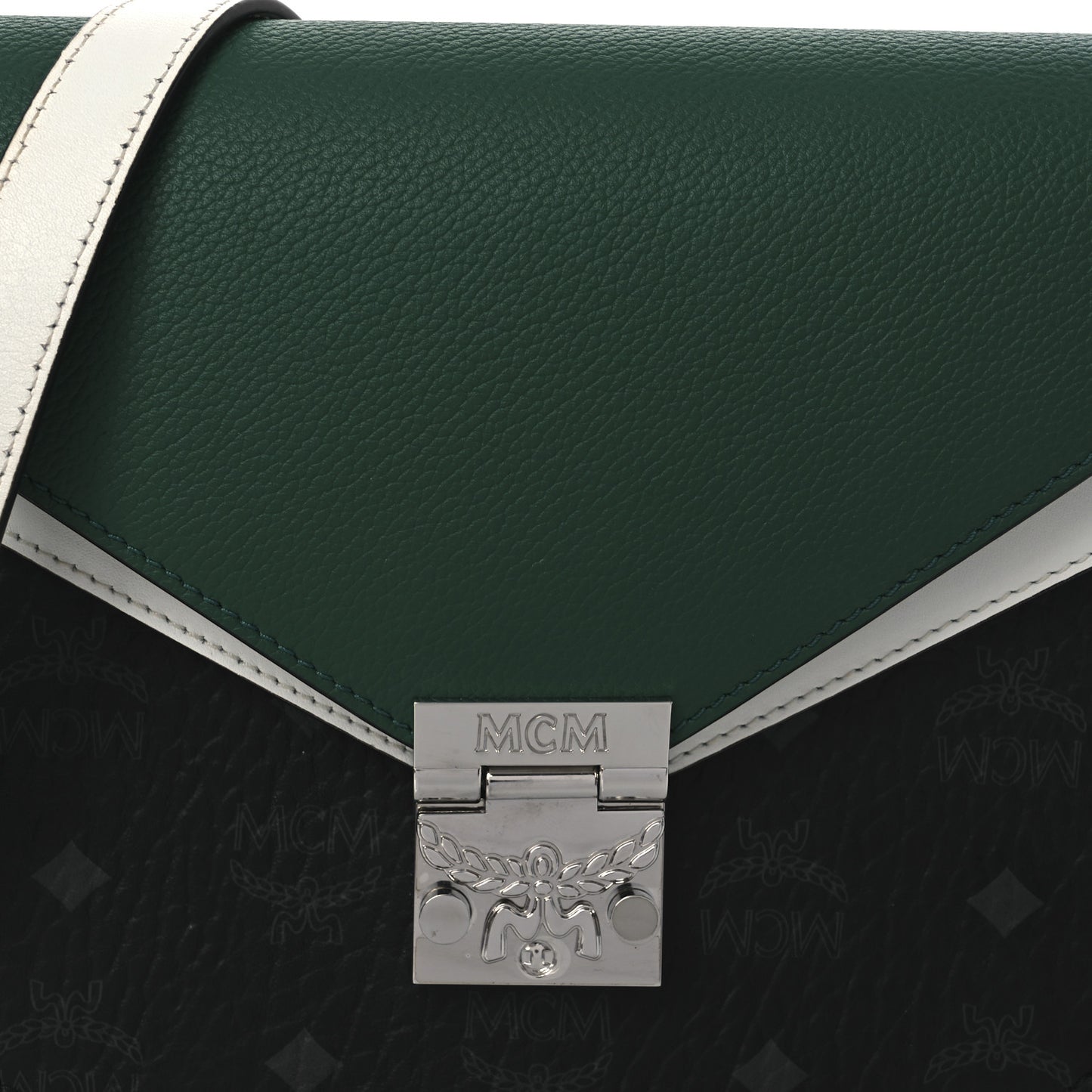 Visetos Calfskin Small Patricia Crossbody Bag Eden Black