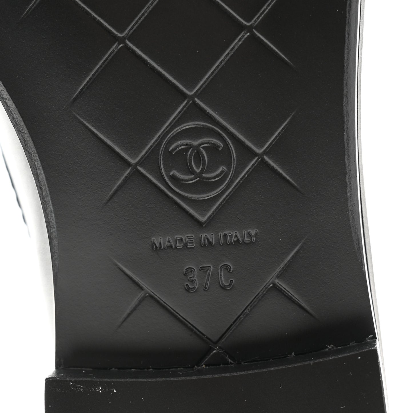 Lambskin Quilted CC Turnlock Loafers 37 Black
