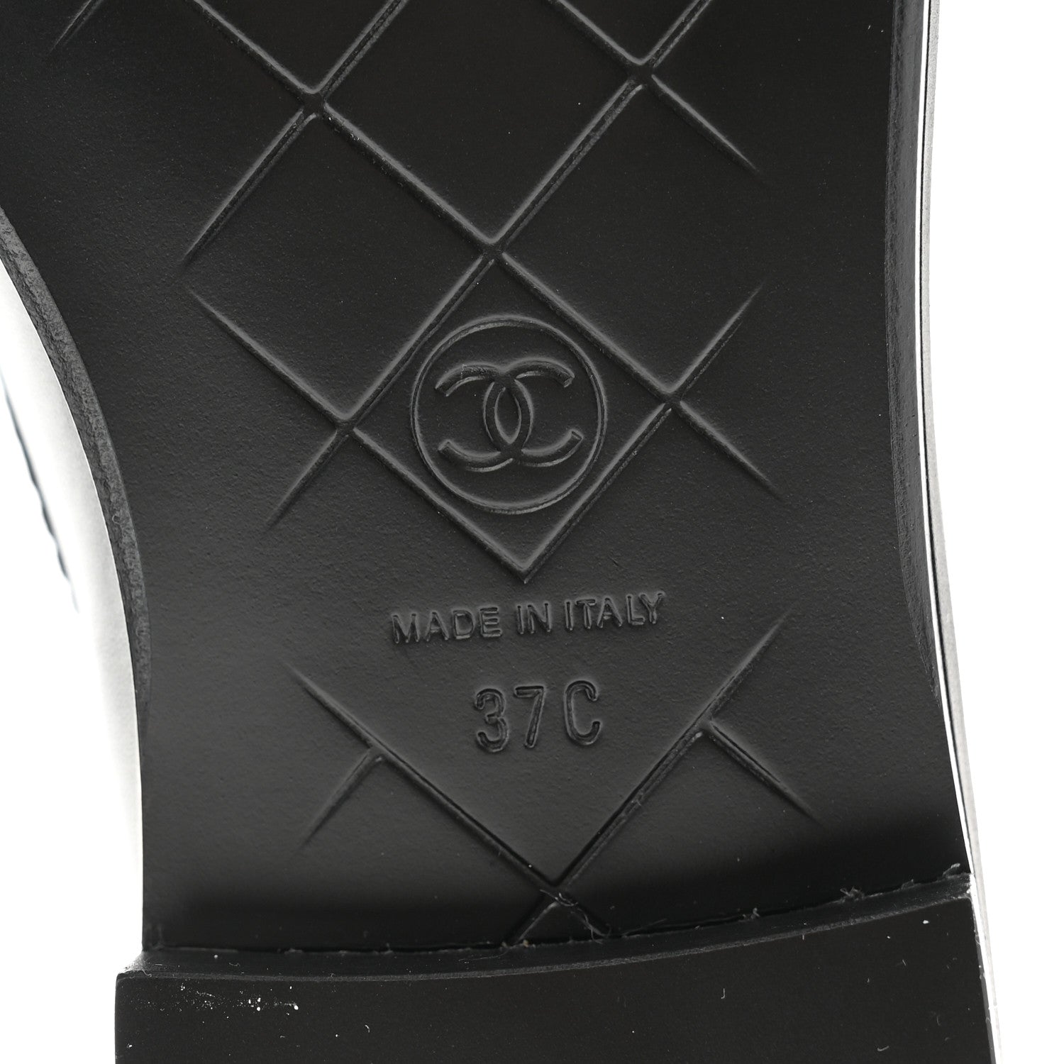 Chanel Lambskin Quilted CC Turnlock Loafers 37 Black 7 of 8