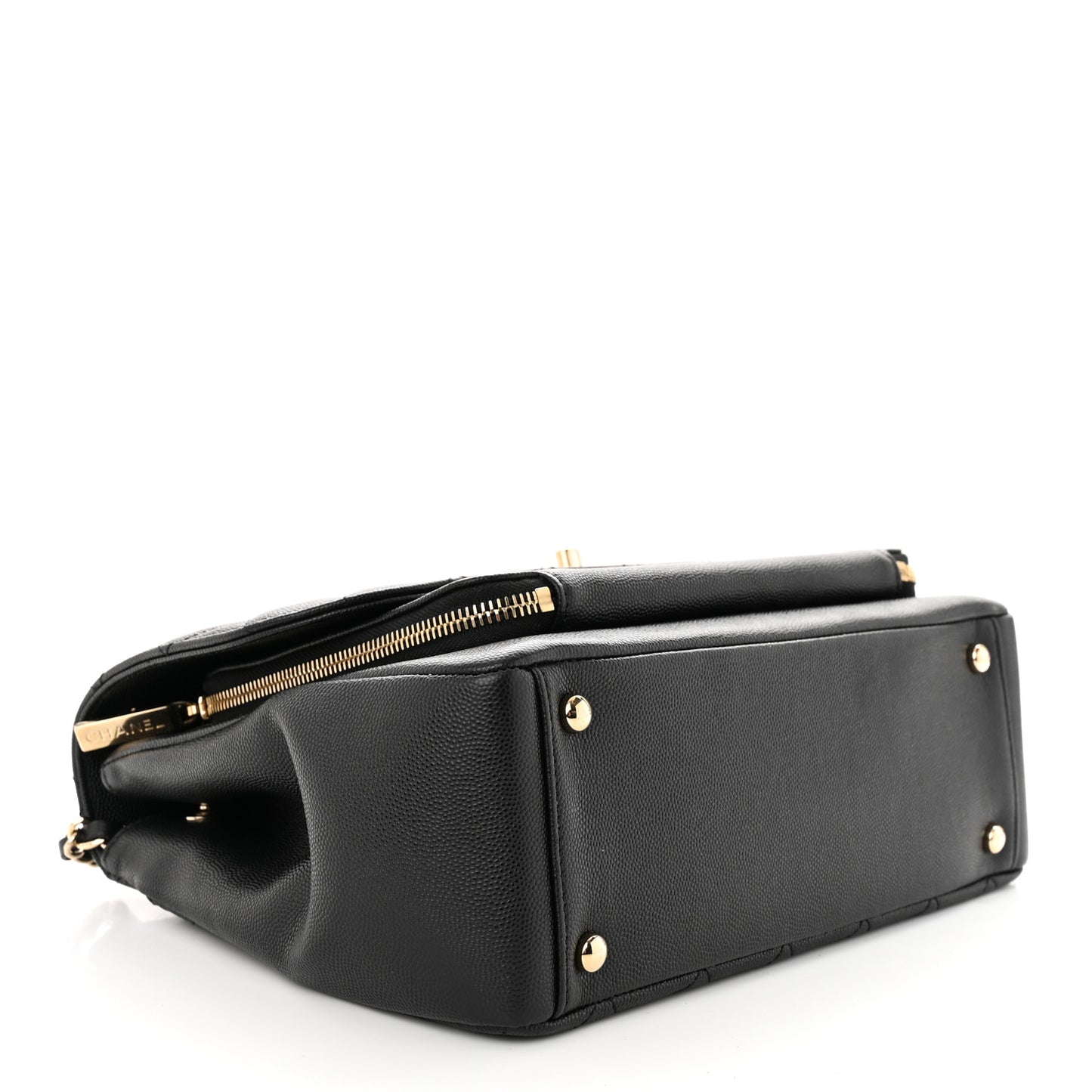 Caviar Quilted Large Business Affinity Flap Black