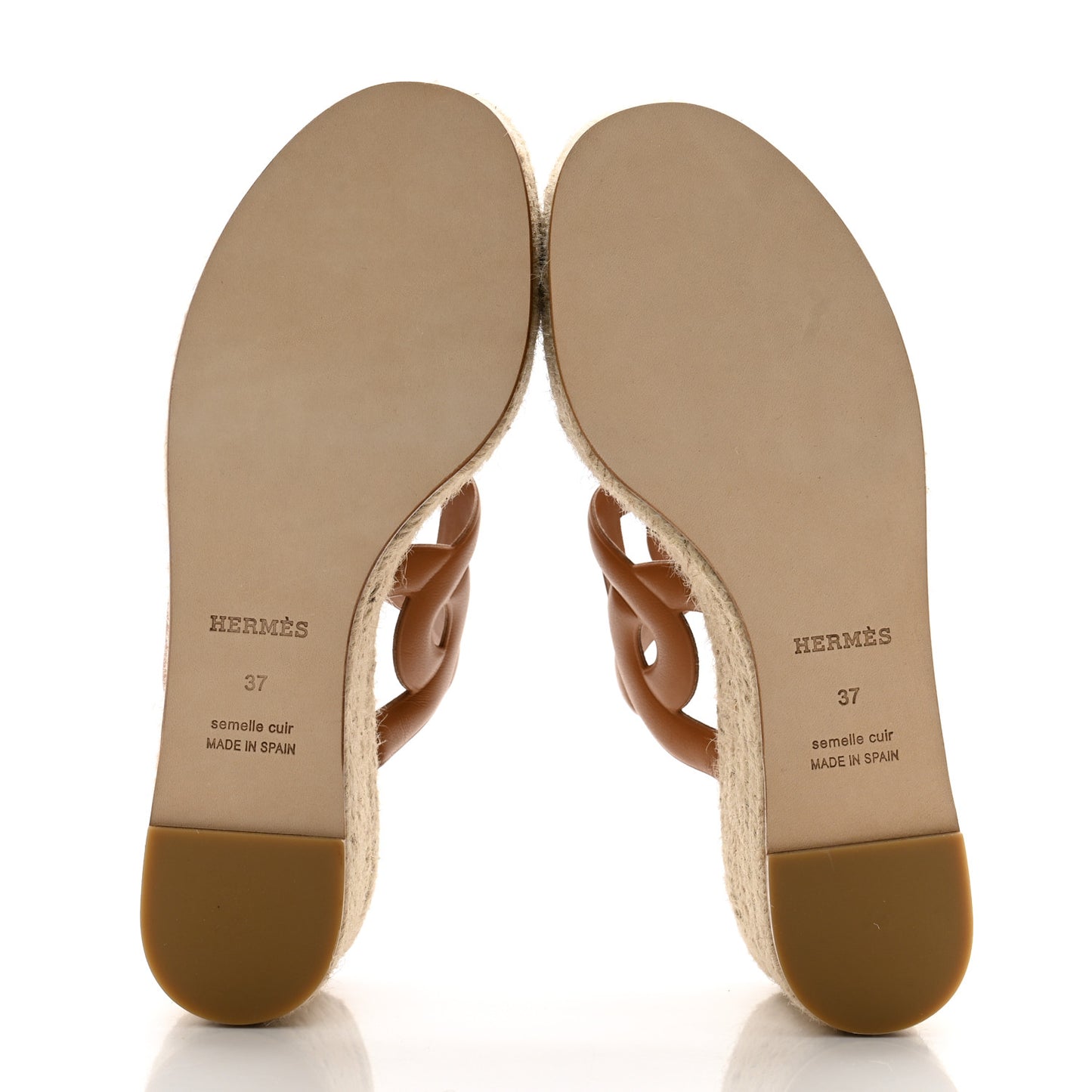 Nappa Ithea Espadrille Wedge Sandals 37 Naturel