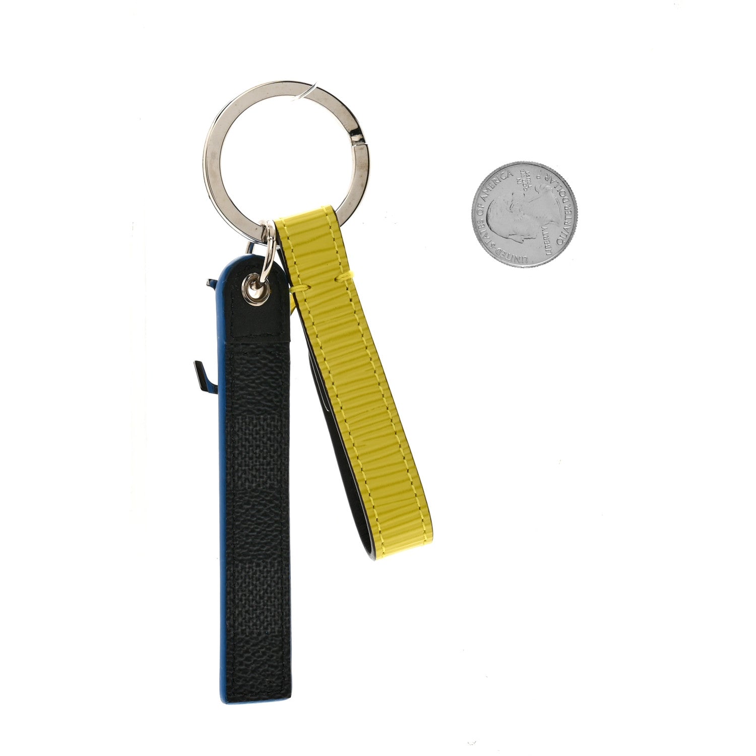 Louis Vuitton Damier Graphite Epi Tab Belt Key Holder Citron 2 of 5