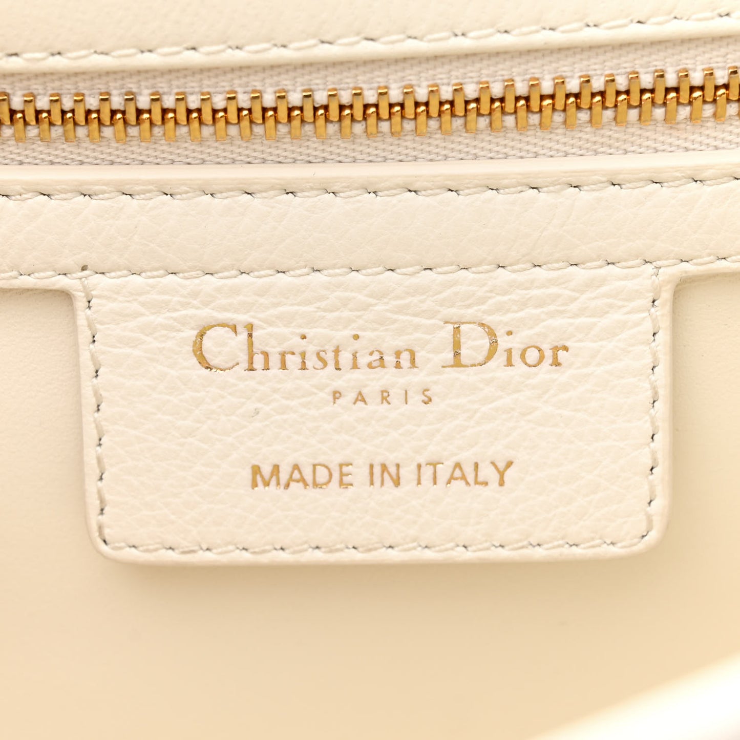 Grained Calfskin Cannage Large Caro Bag Latte