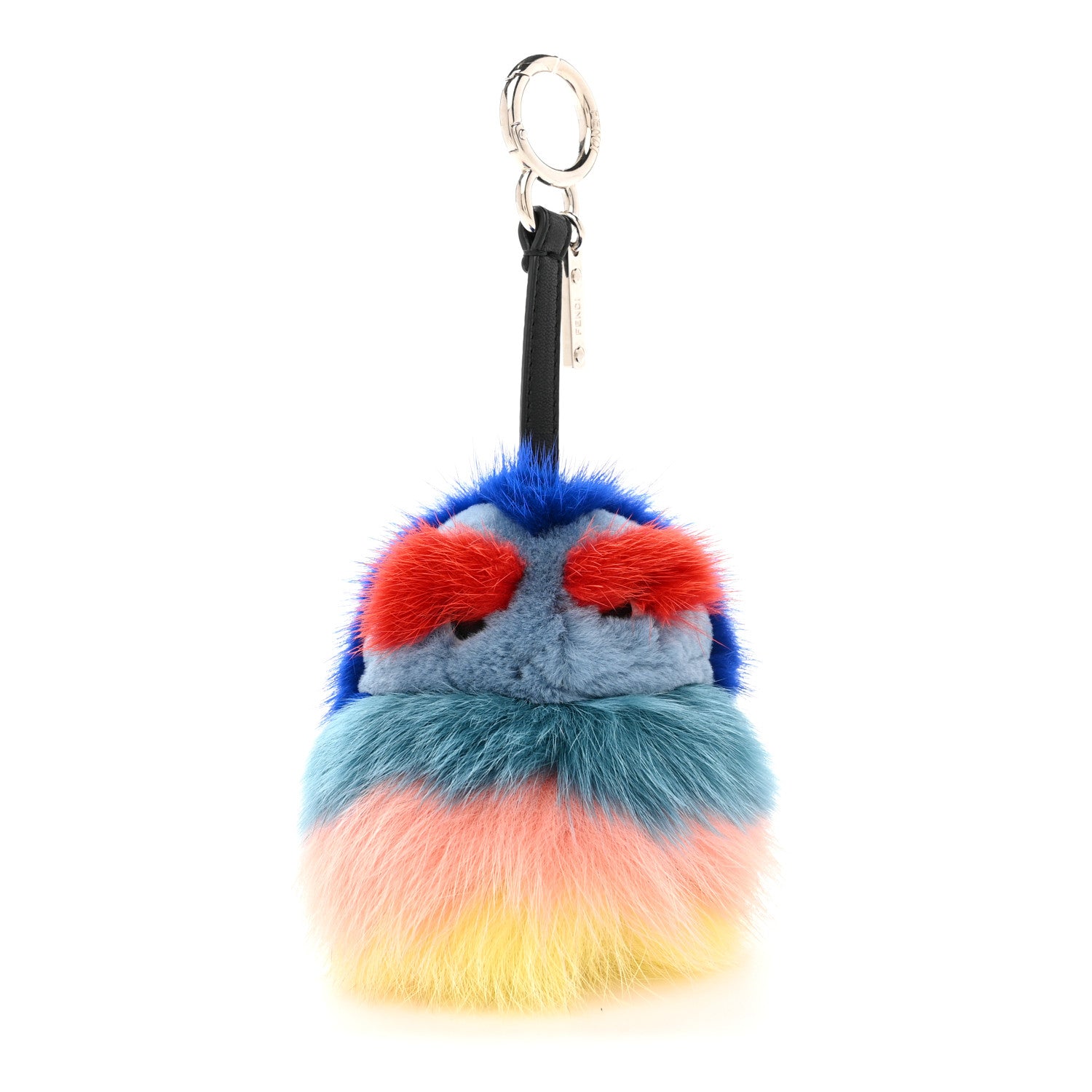 Fendi Mink Fox Fur Kid Monster Bag Bug Charm Multicolor 1793759