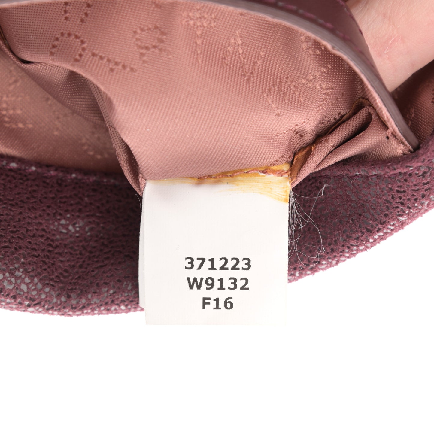 Shaggy Deer Falabella Fold Over Tote Ruby