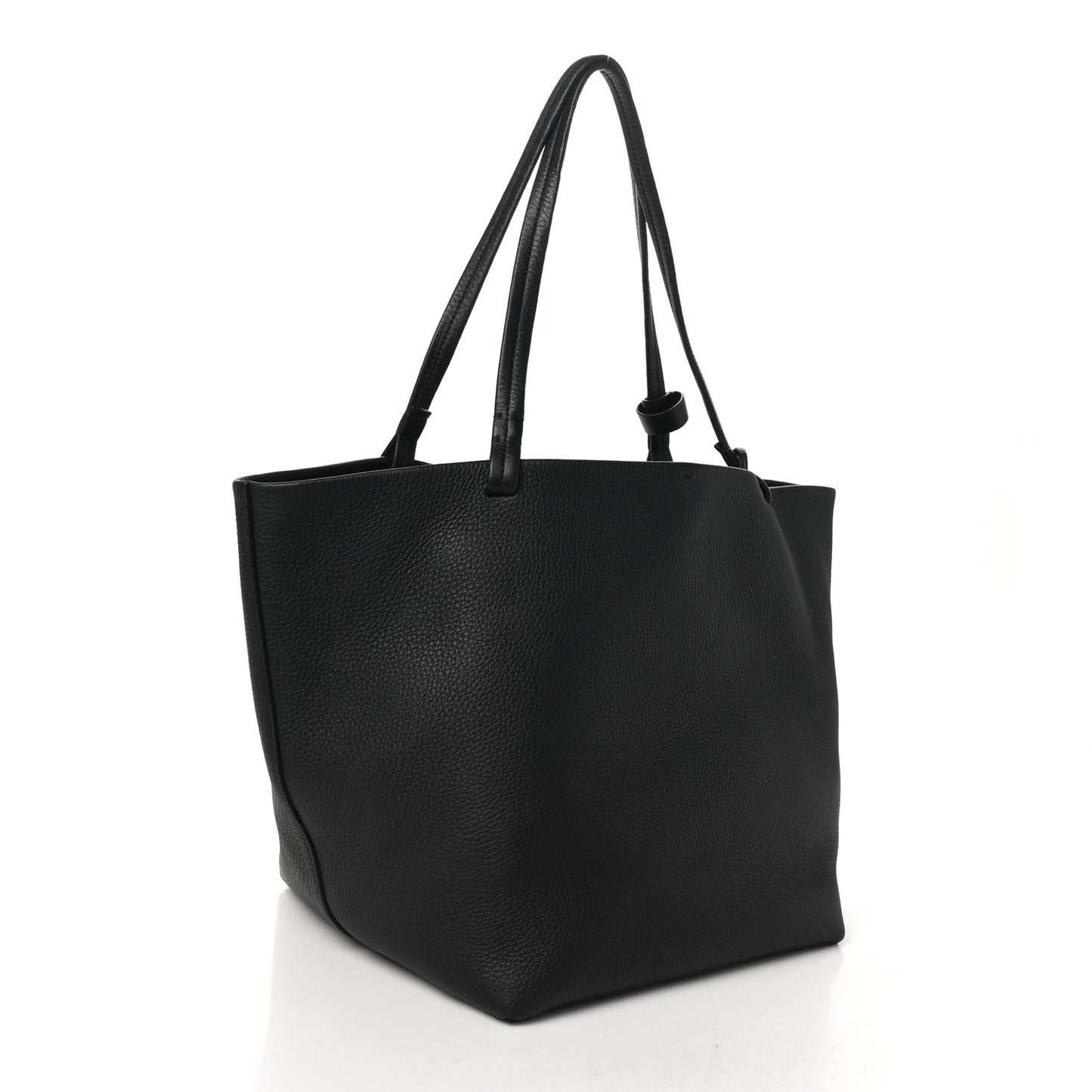 Grained Calfskin Park Tote Three Black
