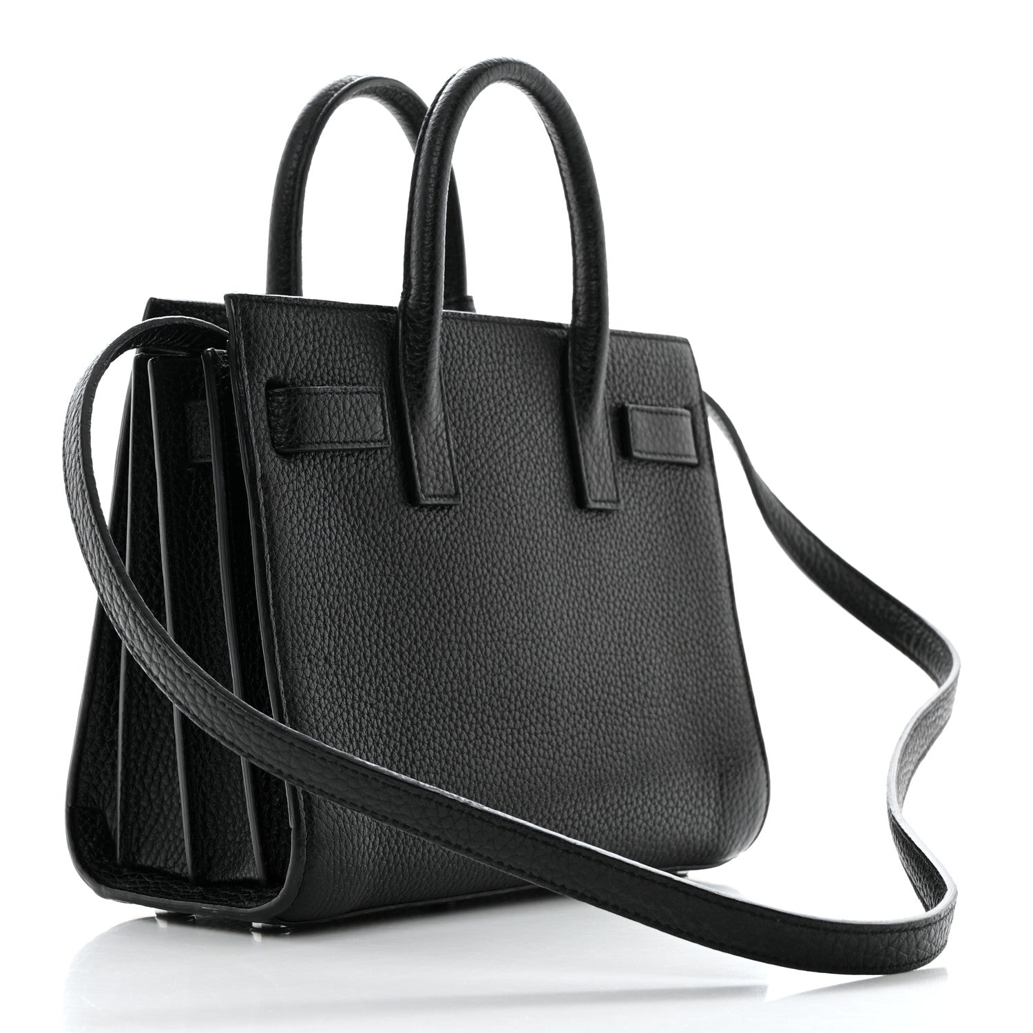 Saint Laurent Grained Calfskin Nano Sac De Jour Black 3 of 10