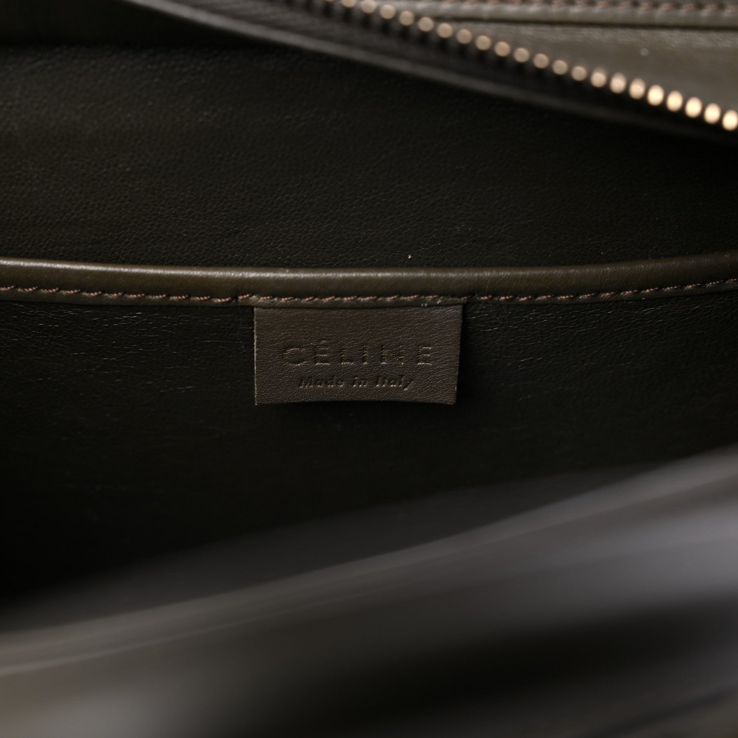 Celine Smooth Calfskin Nano Luggage Khaki 6 of 22