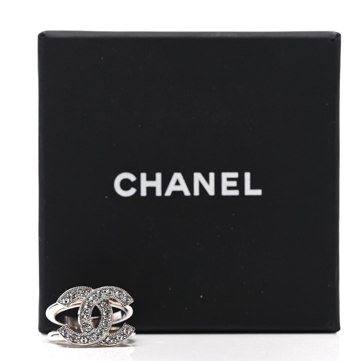 Crystal CC Ring 52 Silver