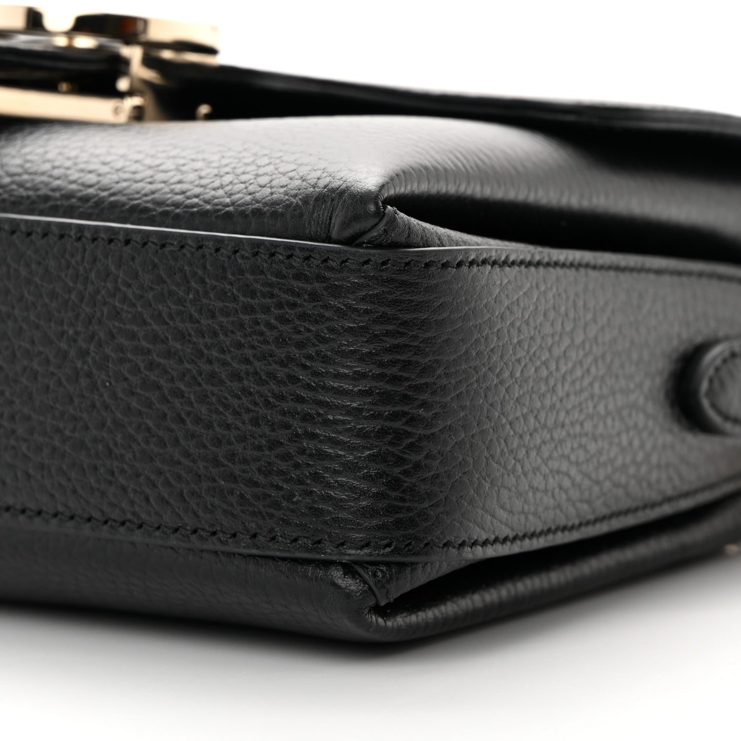 Dollar Calfskin Interlocking G Crossbody Bag Black
