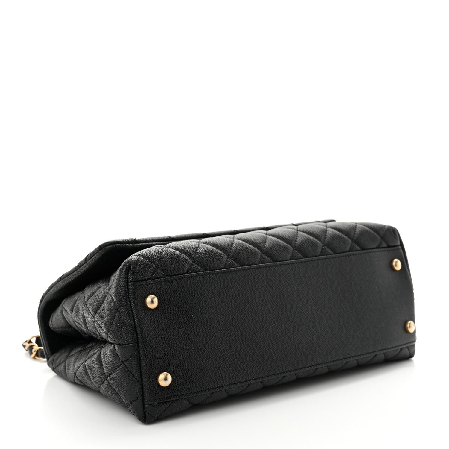 Chanel Caviar Quilted Small Coco Handle Flap Black 4 of 11
