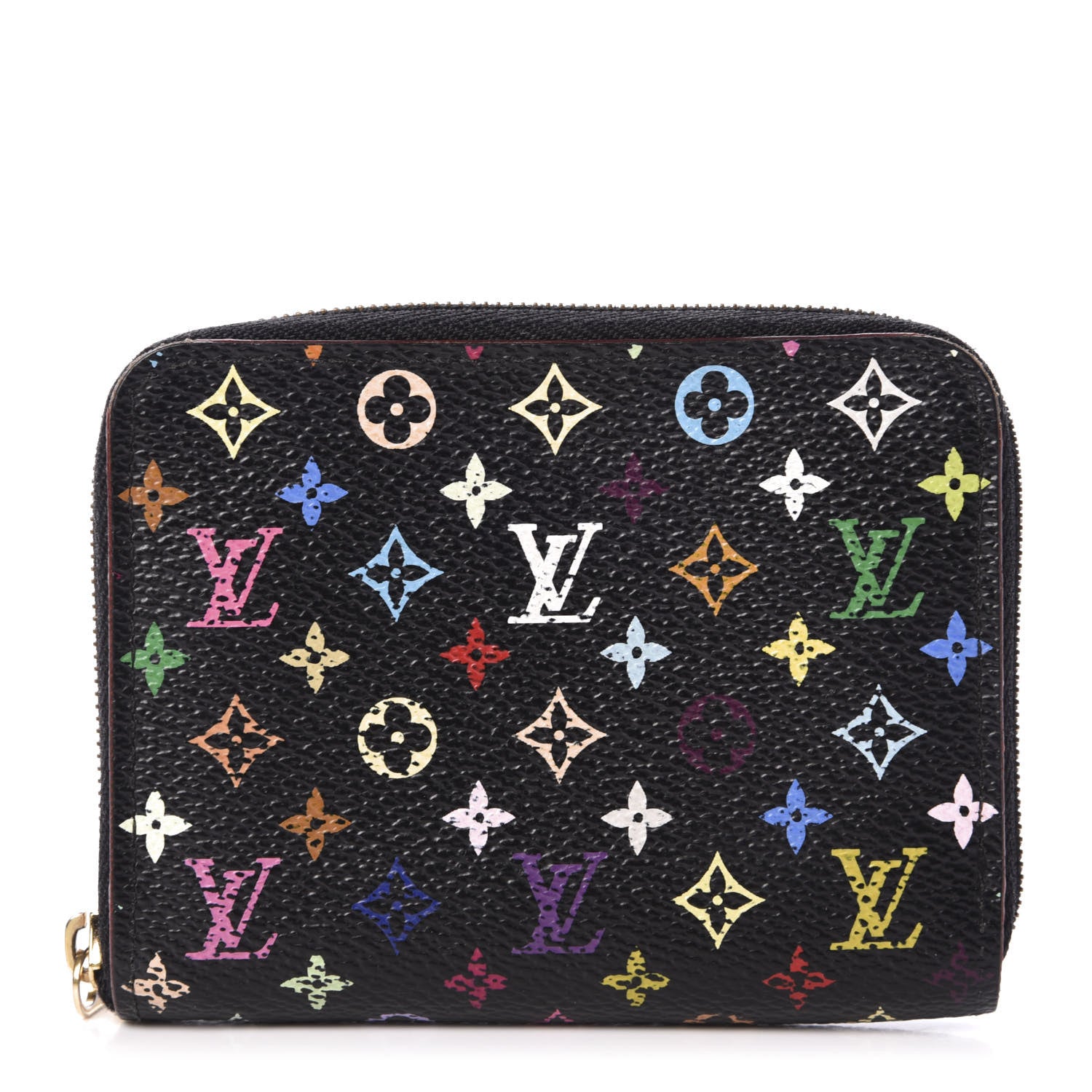 Louis Vuitton Monogram Multicolor Zippy Coin Purse Black 1 of 12