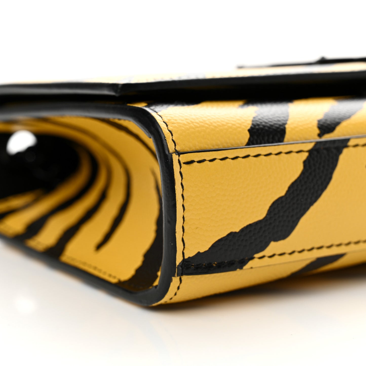 Grain De Poudre Zebra Print Small Classic Monogram Kate Satchel Yellow