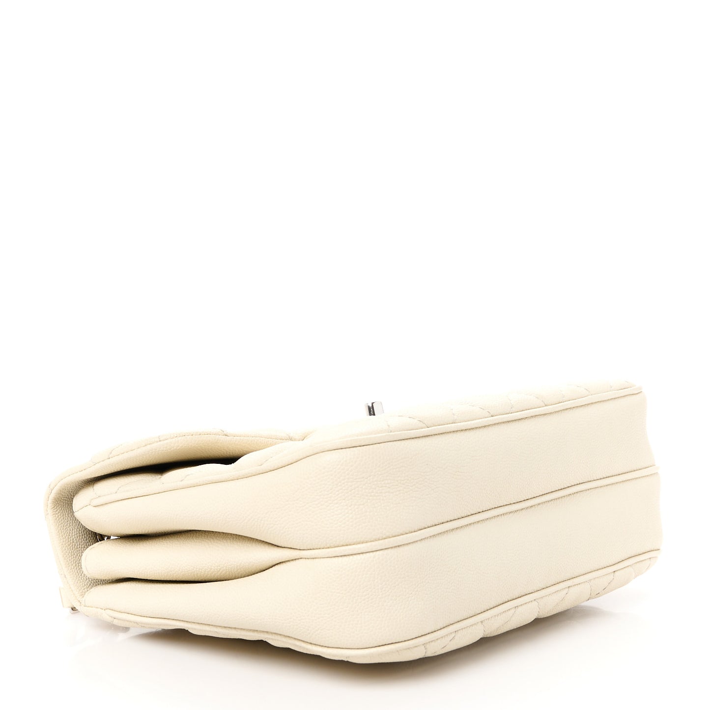 Caviar Quilted Medium Urban Companion Flap Ivory