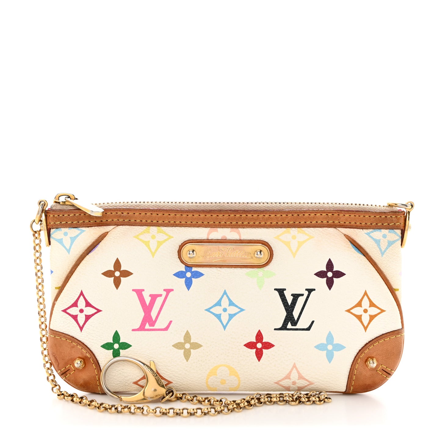 Monogram Multicolor Pochette Milla MM White