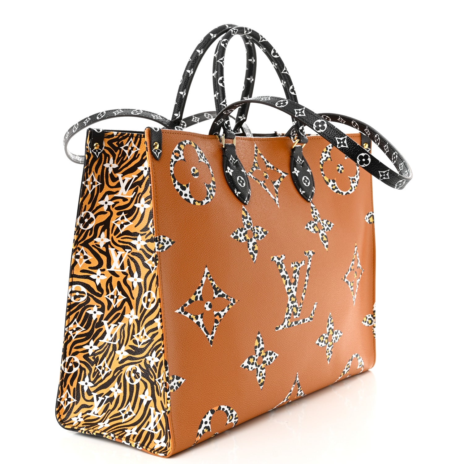 Louis Vuitton Monogram Giant Jungle Onthego GM Black 3 of 10