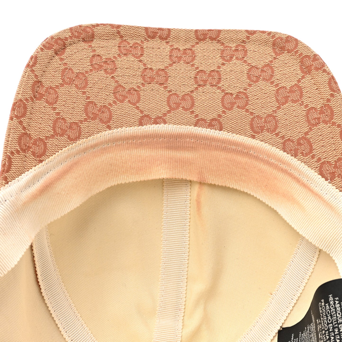 X MLB Monogram LA Dodgers Baseball Hat 57-61 Beige Ruggine