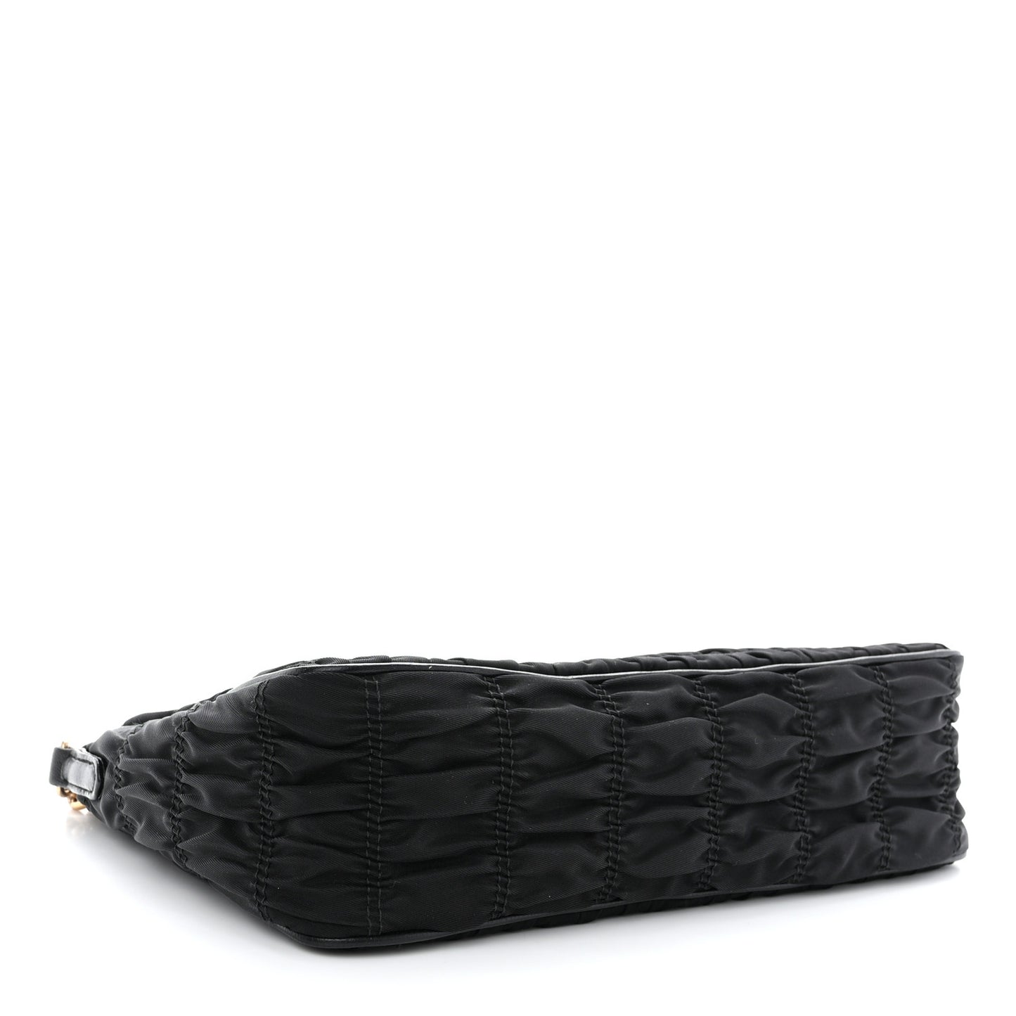 Tessuto Nylon Gaufre Shoulder Bag Black