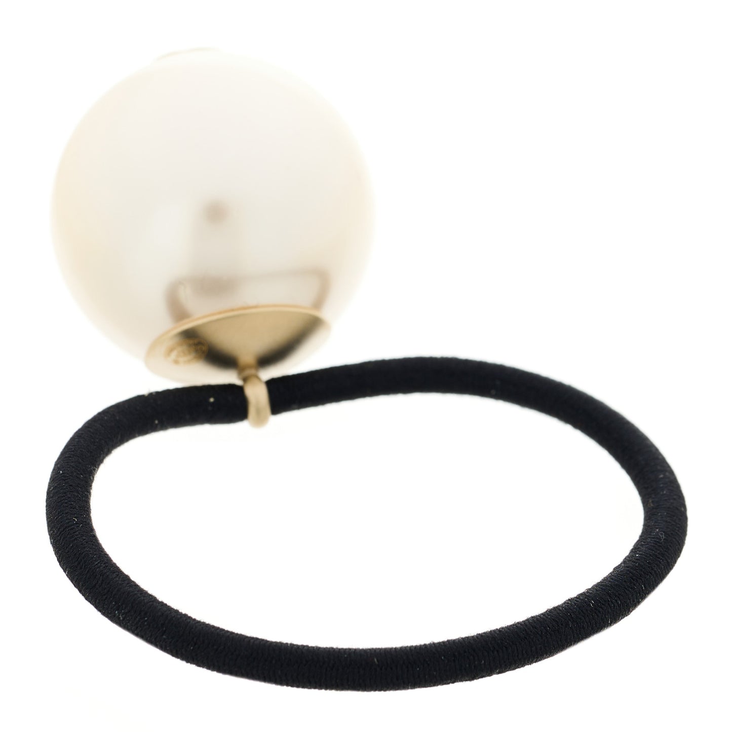 Pearl CC Hair Tie Black White