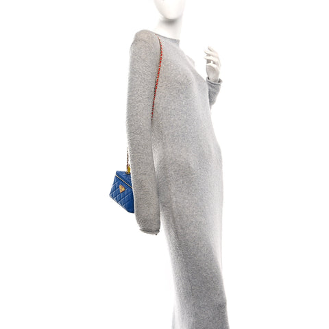Lambskin Quilted Superman Top Handle Vanity Blue Red Yellow