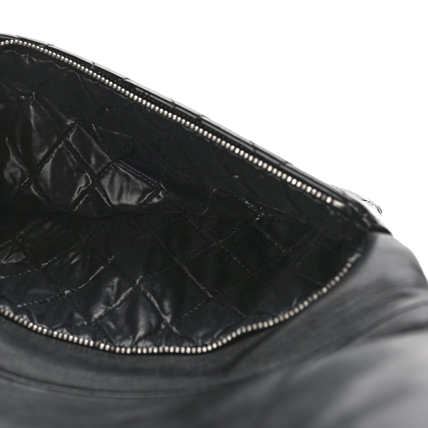Chanel Patent Calfskin Quilted Beauty CC Clutch Black 5 of 10