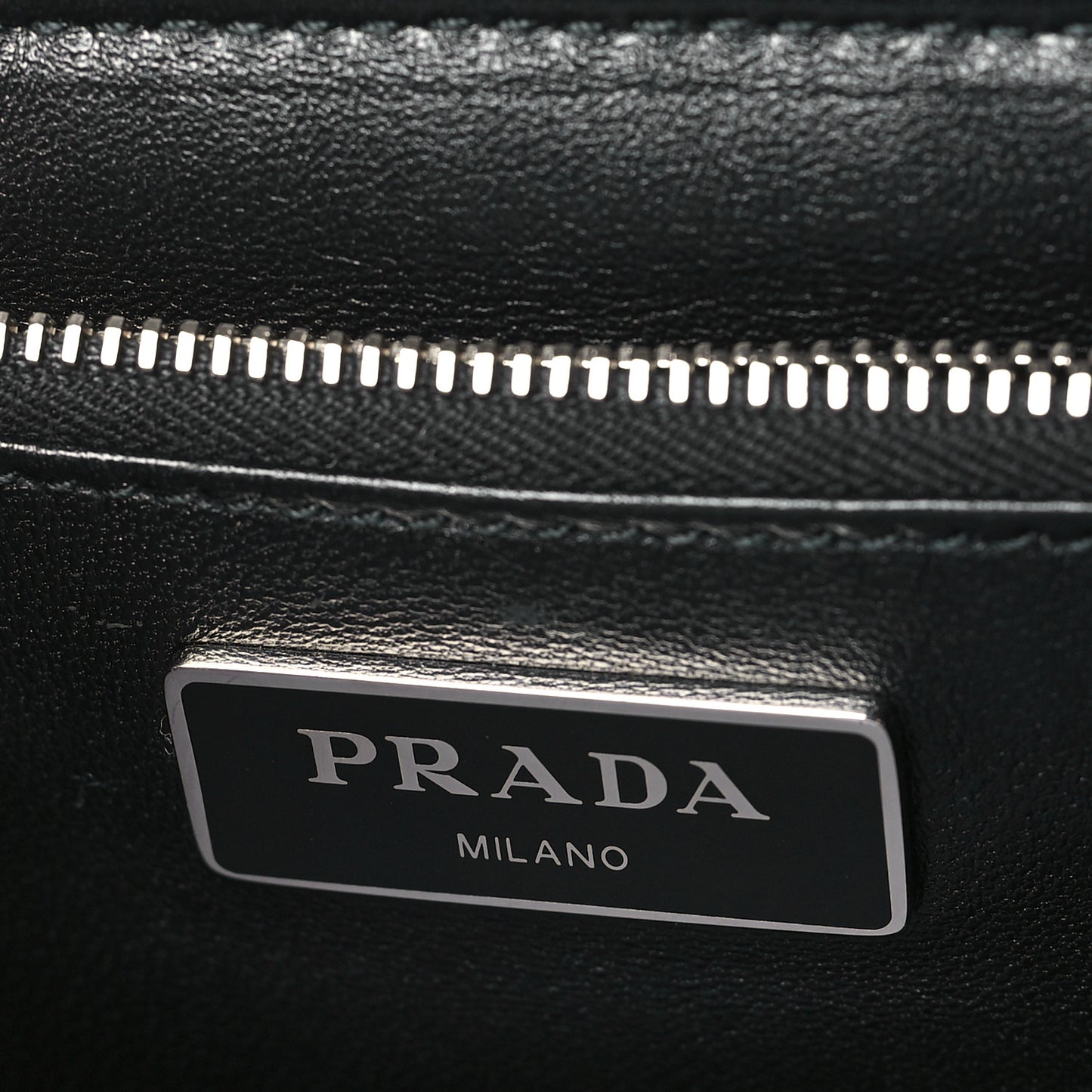 Nappa Double Pocket Buckle Shoulder Bag Black
