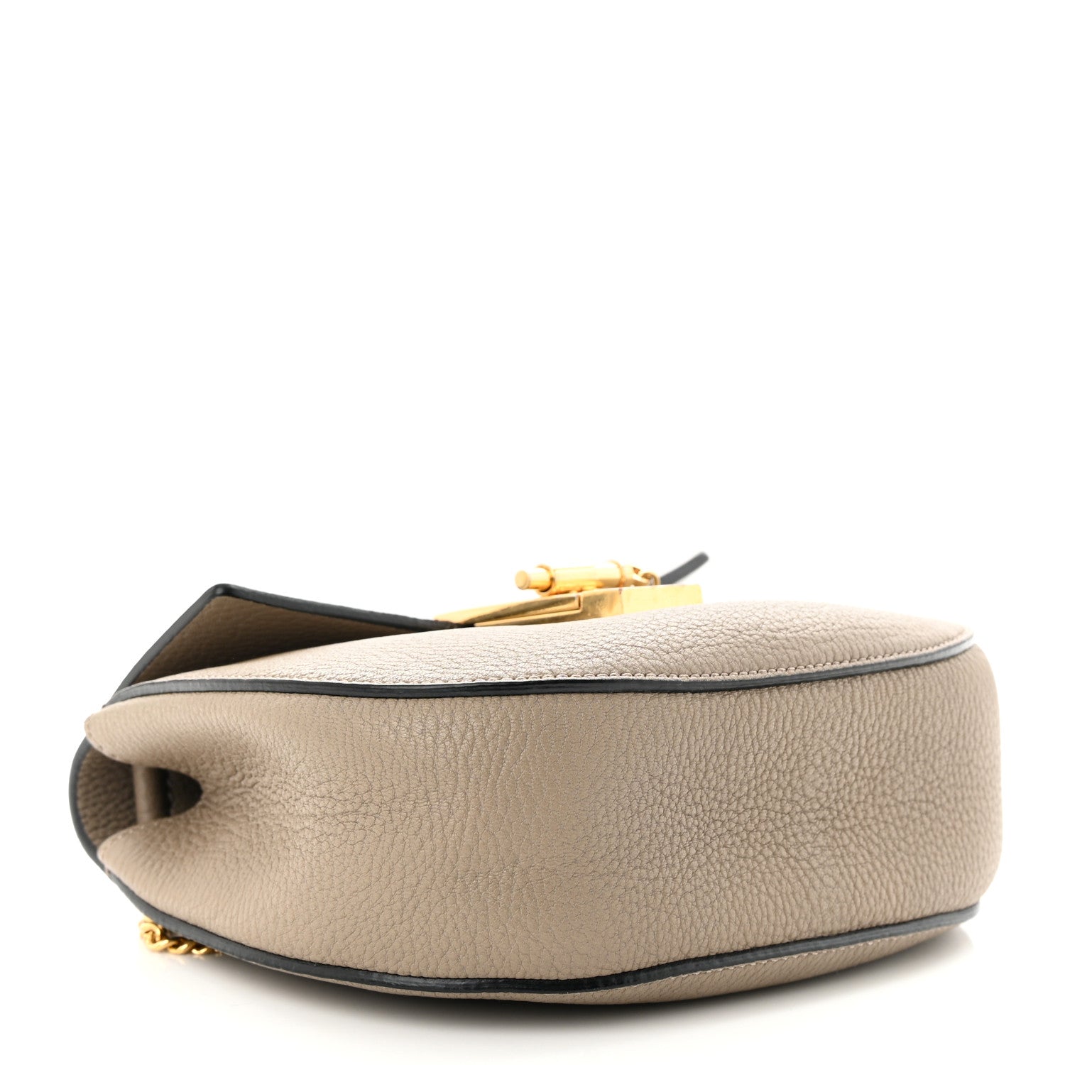 Chloe Grained Lambskin Drew Shoulder Bag Motty Grey 4 of 13