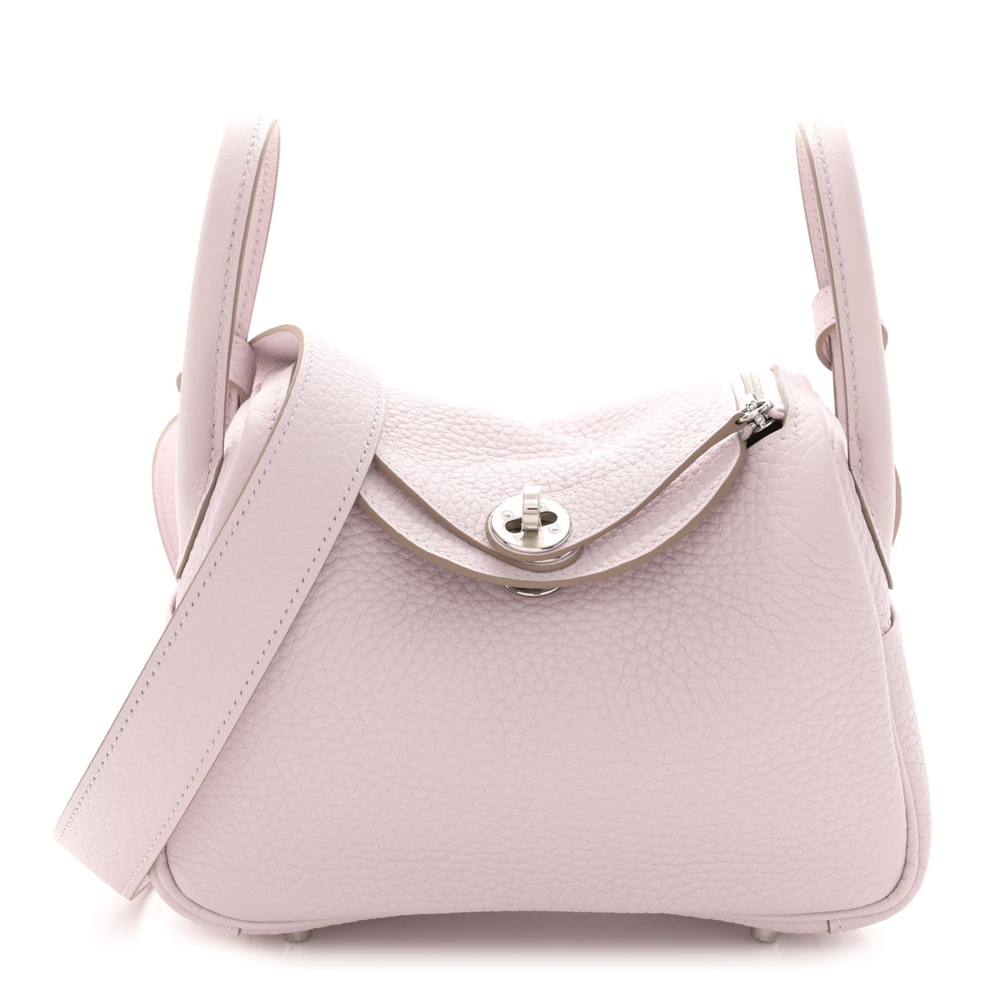 Taurillon Clemence Verso Mini Lindy 20 Mauve Pale Mushroom