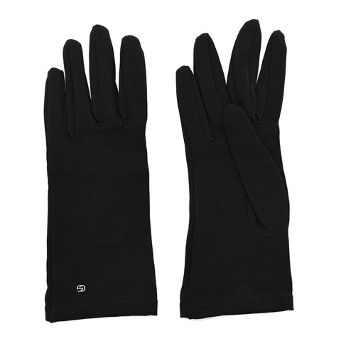 Viscose Interlocking G Cady Gloves 7.5 Black
