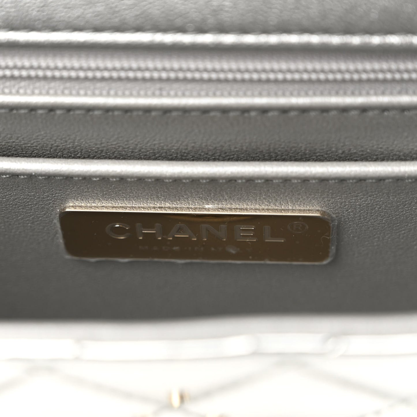 Mirror Calfskin Metallic Calfskin Medium Hollywood Boulevard Flap With Star Coin Purse Silvery