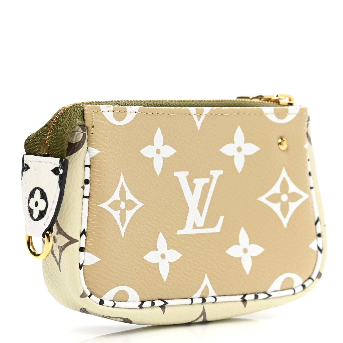 Monogram Giant Micro Pochette Accessories Kaki White