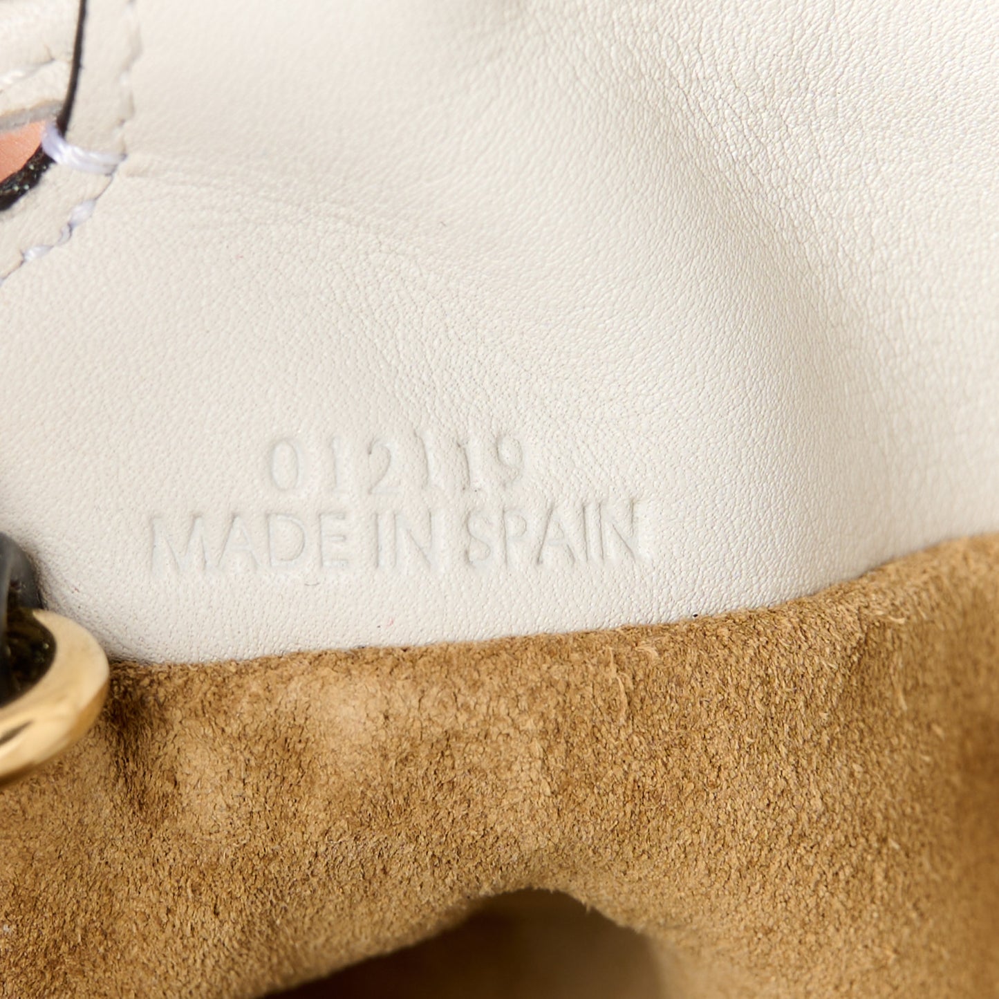 Calfskin Nano Flamenco Knot Clutch Soft White