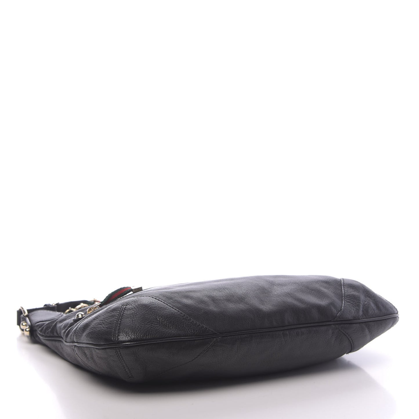 Calfskin Medium Capri Shoulder Bag Black