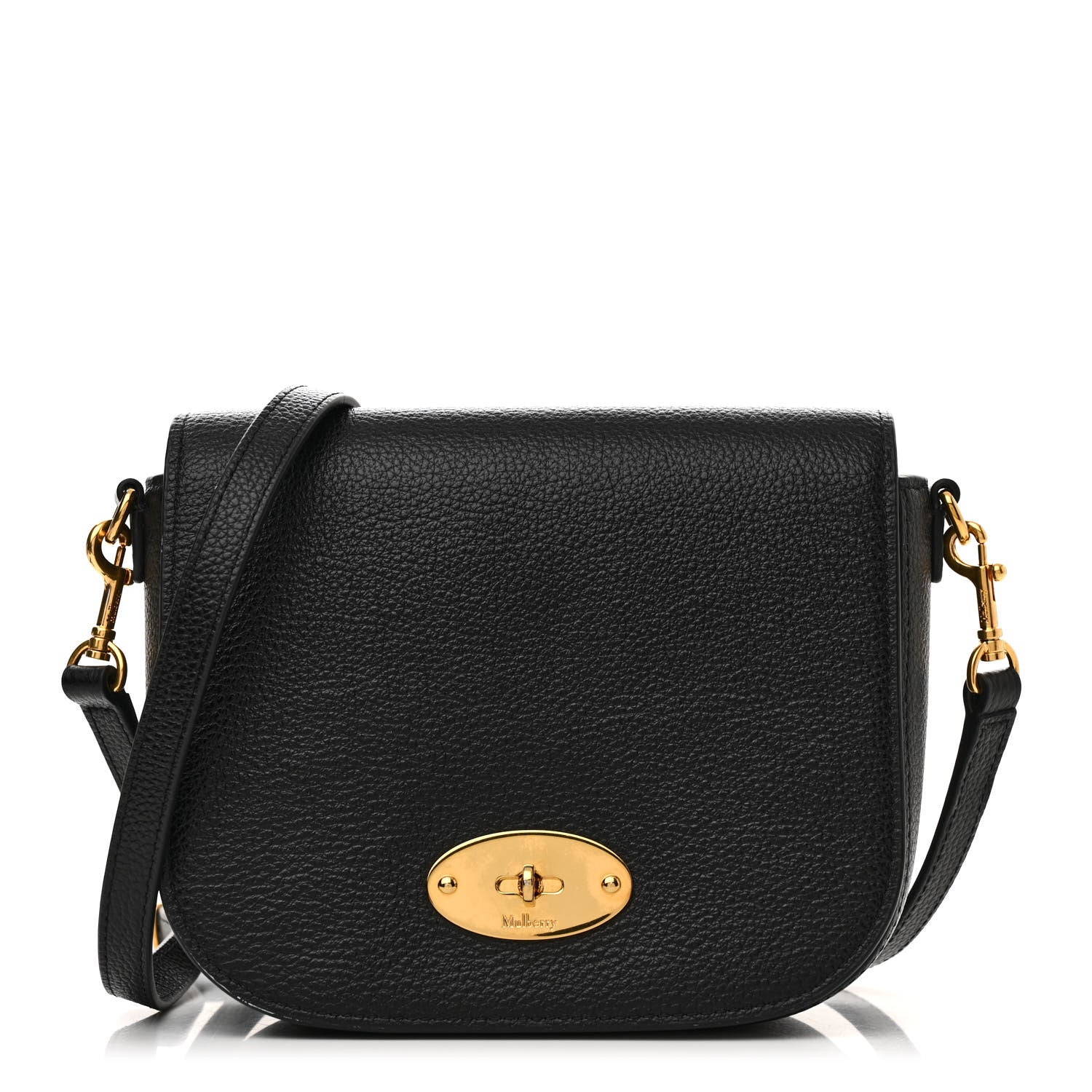 Mulberry Small Classic Grain Calfskin Small Darley Satchel Black 1 of 10