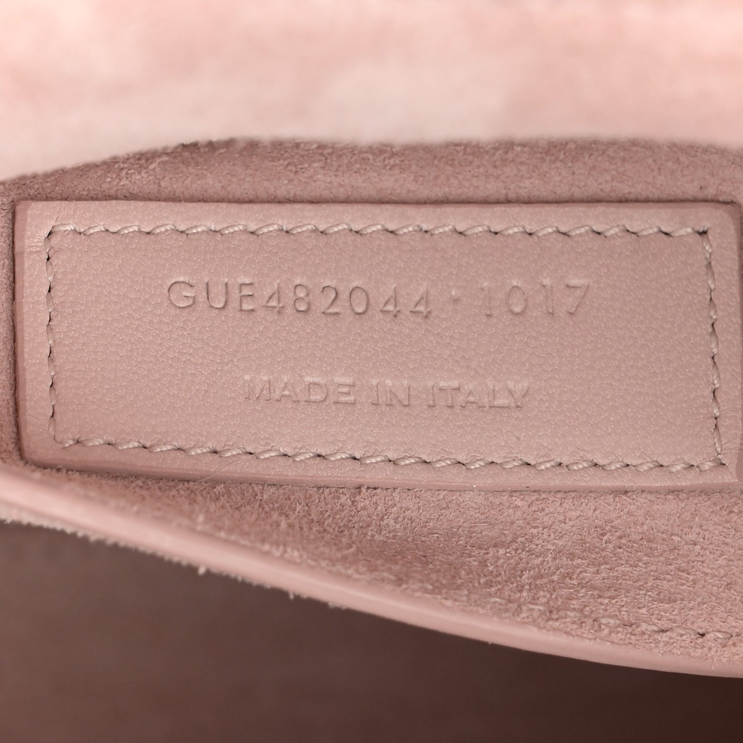 Smooth Calfskin Suede Medium Bellechasse Bag Marble Pink