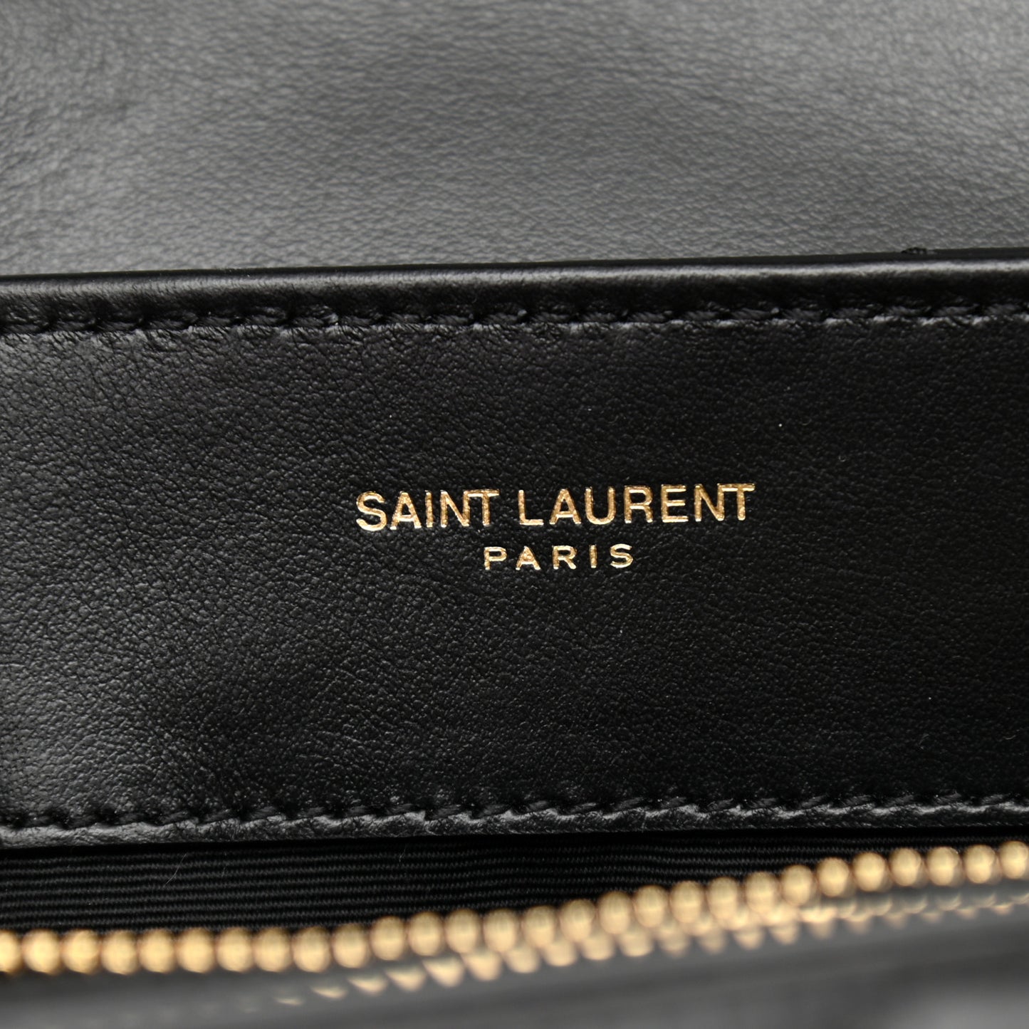 Calfskin Y Quilted Monogram Small Loulou Chain Satchel Black