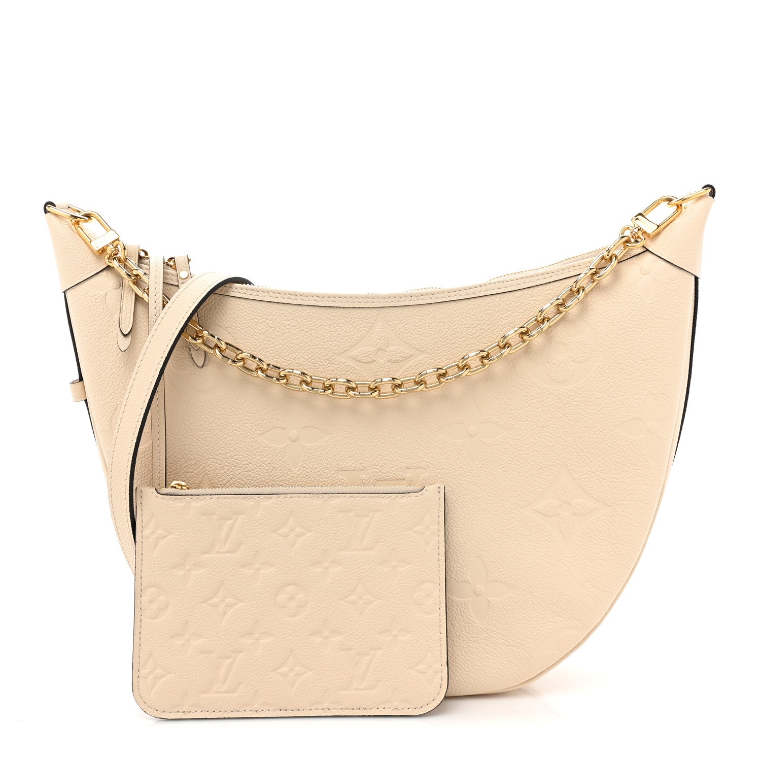 Louis Vuitton Empreinte Monogram Giant Loop Hobo Cream 1396165